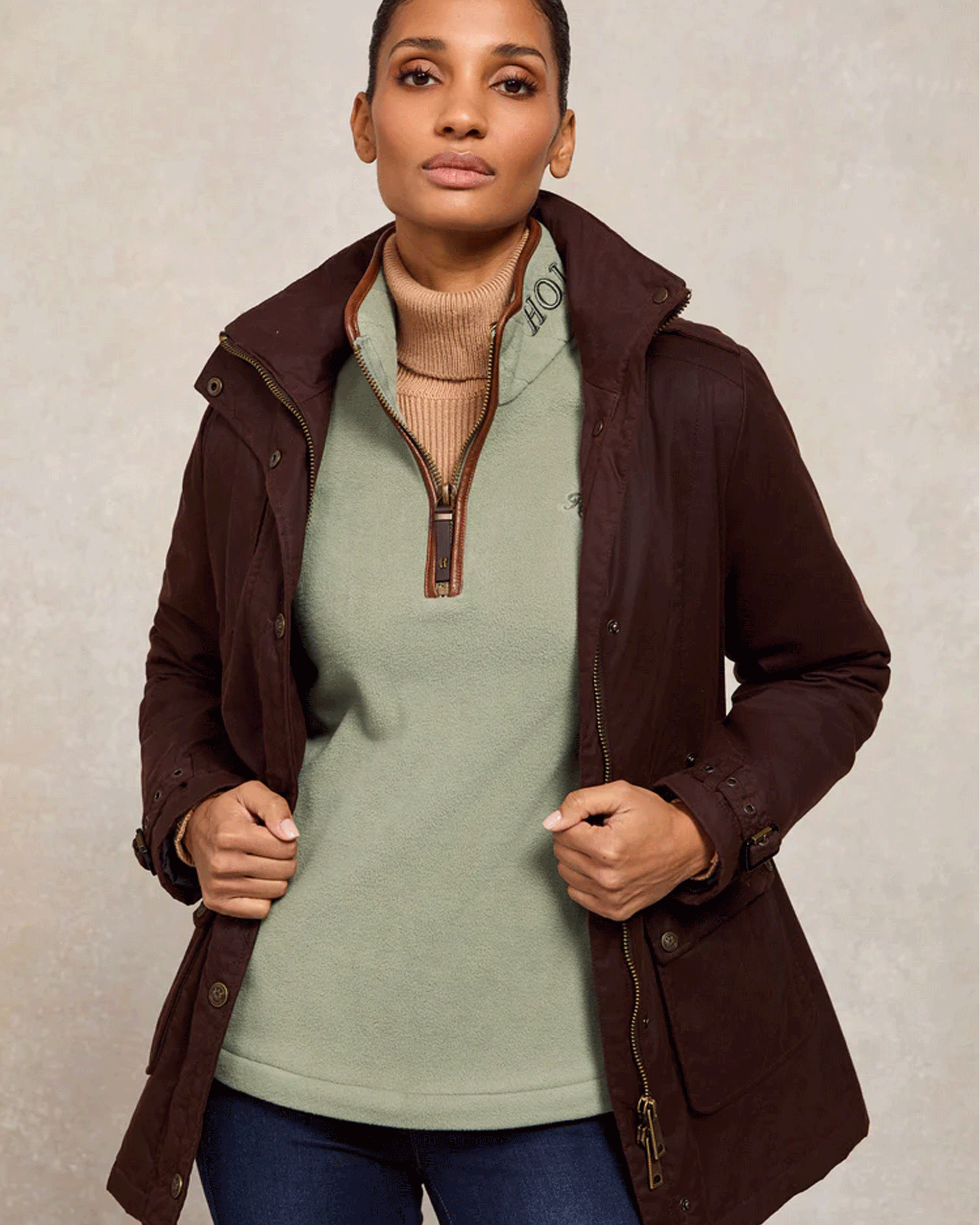 Holland Cooper Country Fleece Quarter Zip