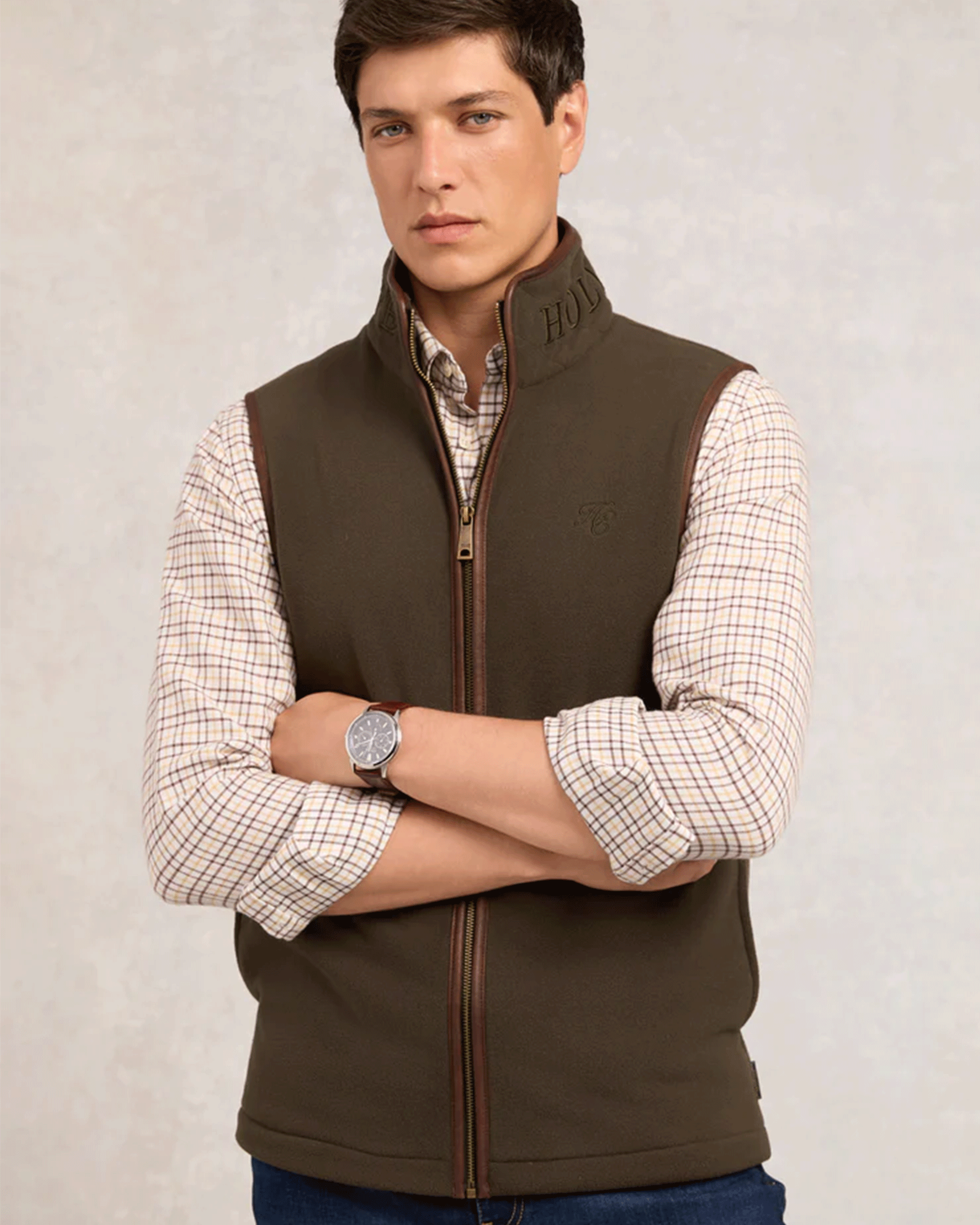 Holland Cooper Mens Country Fleece Gilet
