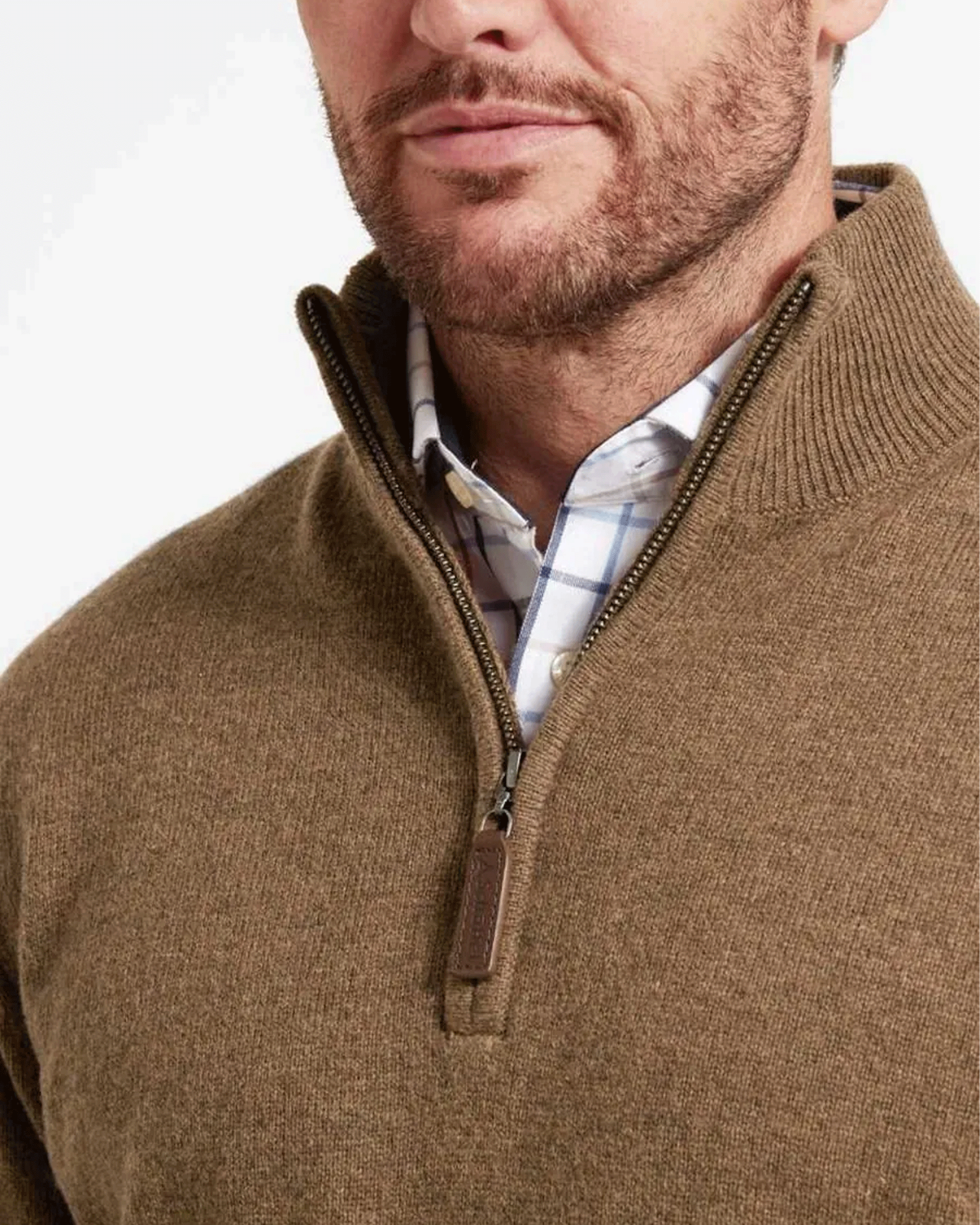 Schoffel Men's Lewis Lambswool 1/4 Zip Jumper