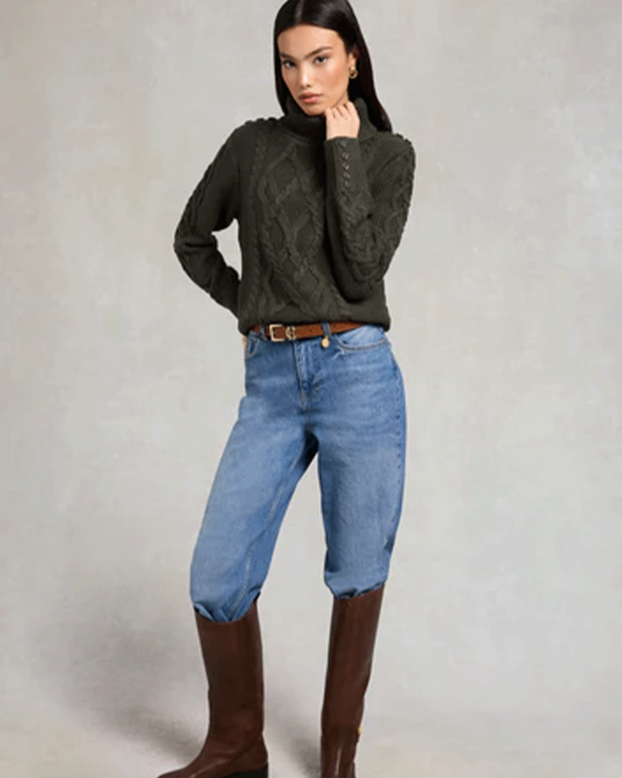 Holland Cooper Cortina Roll Neck Knit