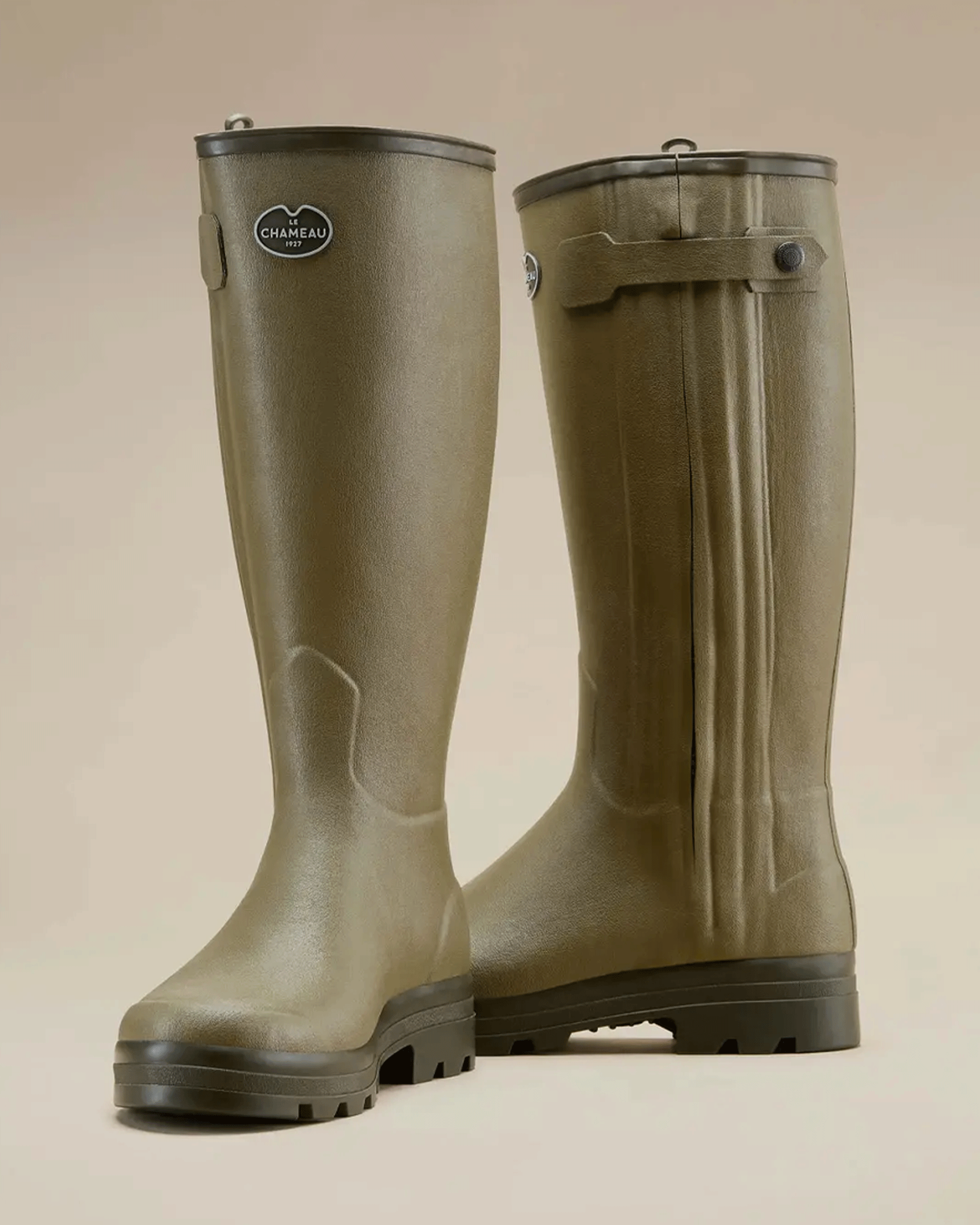 Le Chameau Men's Chasseur Leather Lined Wellington Boot
