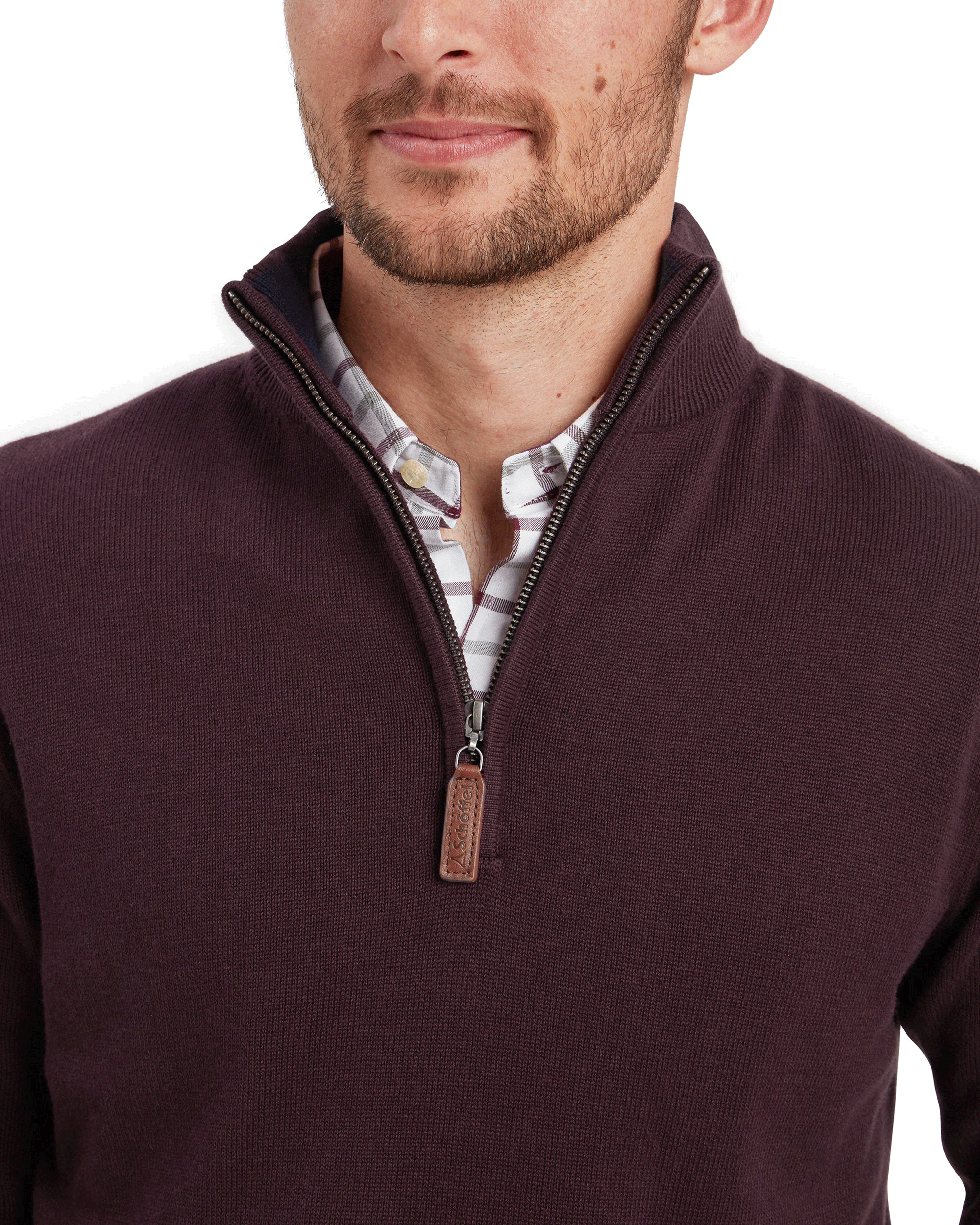 Schoffel Men's Calton Cotton Cashmere 1/4 Zip