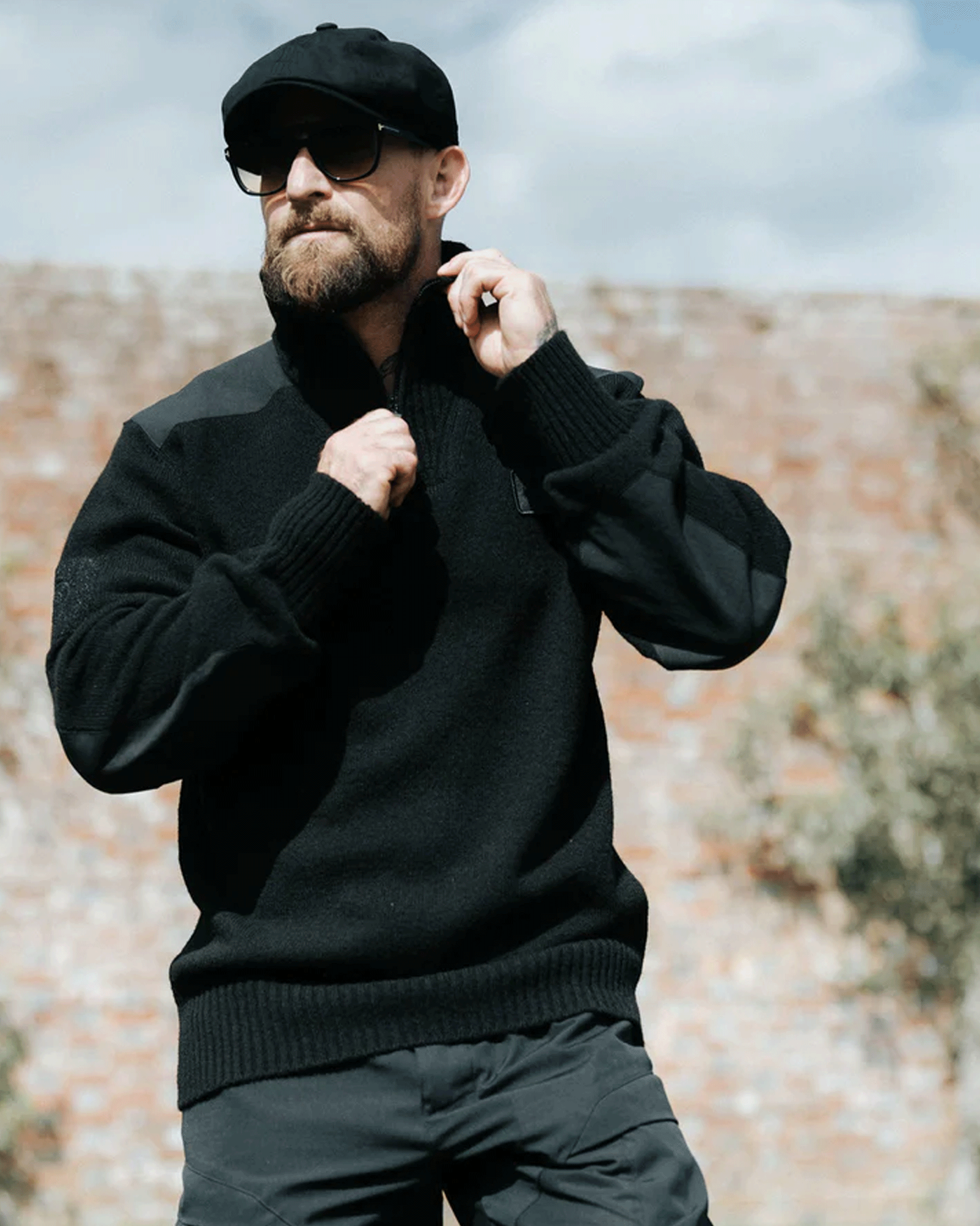 ThruDark HeriTech Funnel Neck Jumper