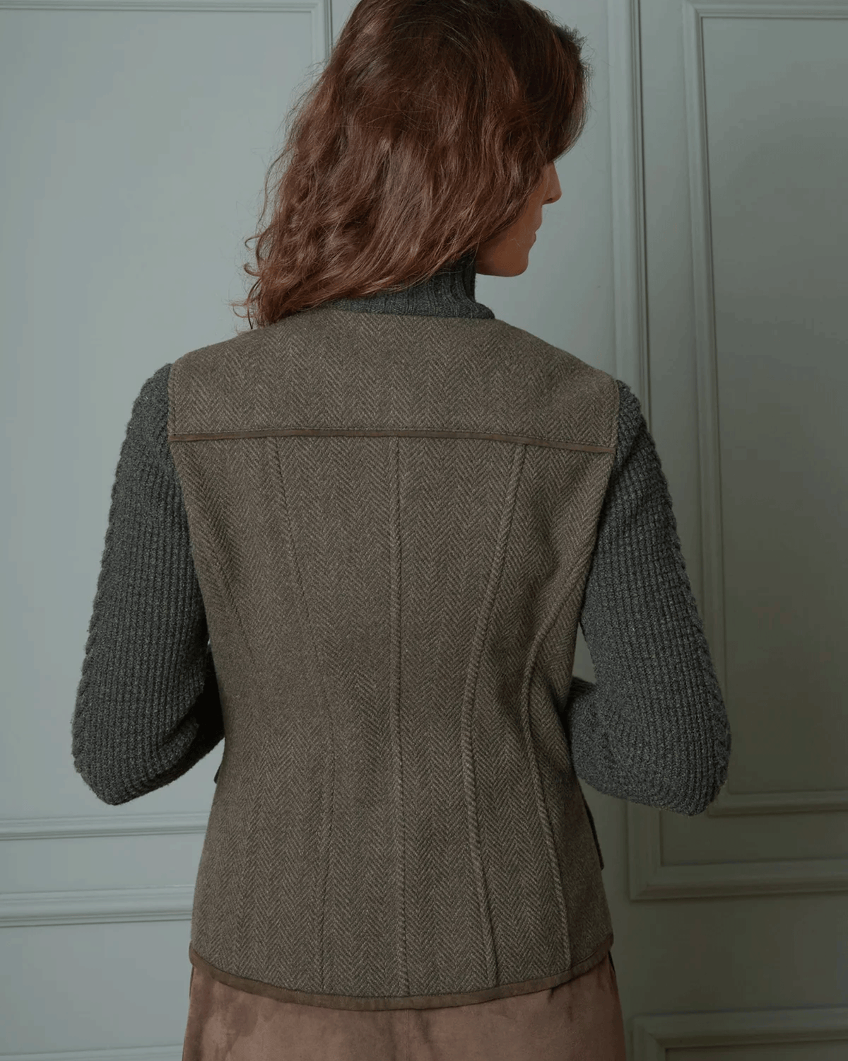 Habsburg Wool Jacket Cleo with Knit Sleeves