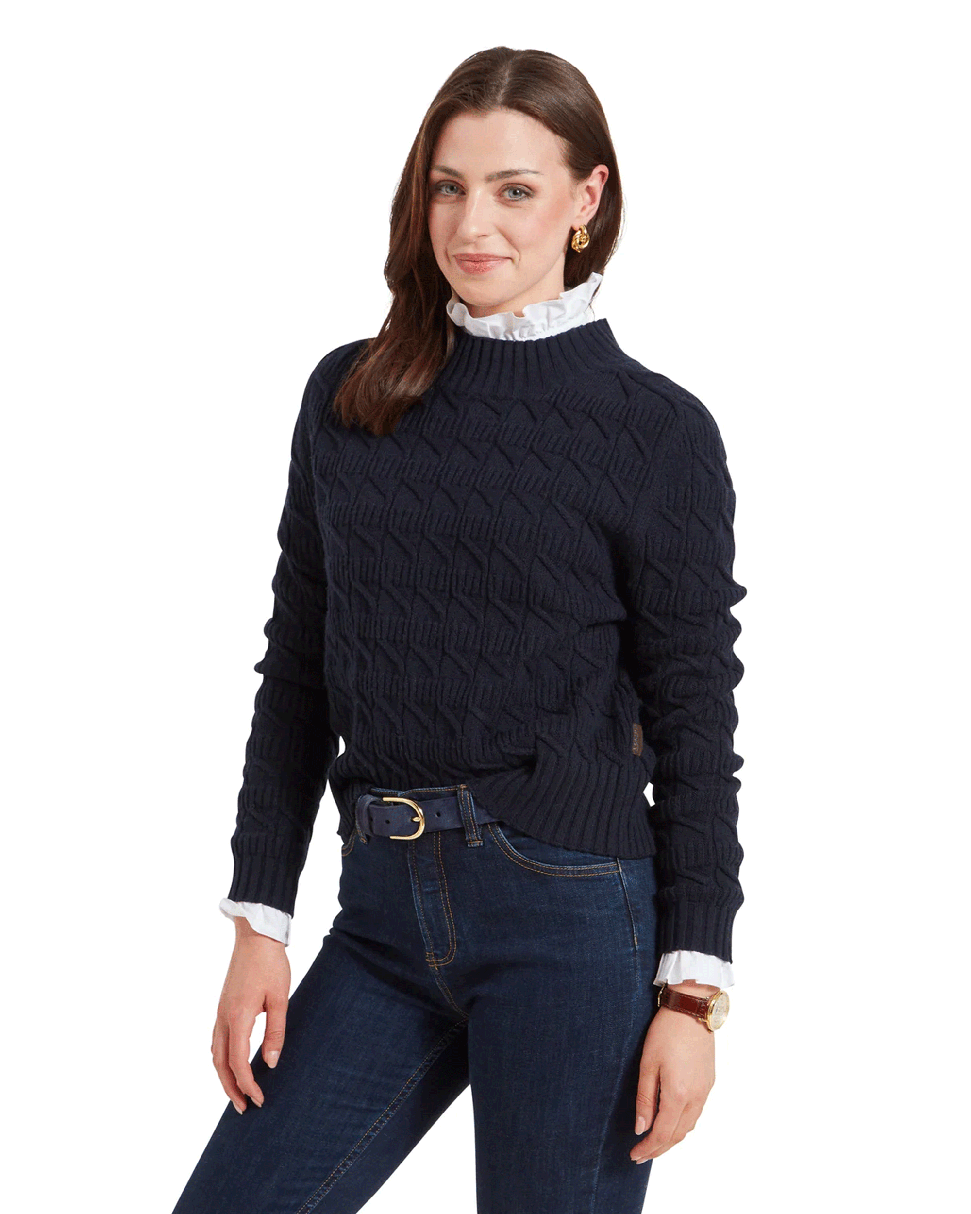 Schoffel Ladies Sandsend Cable Jumper