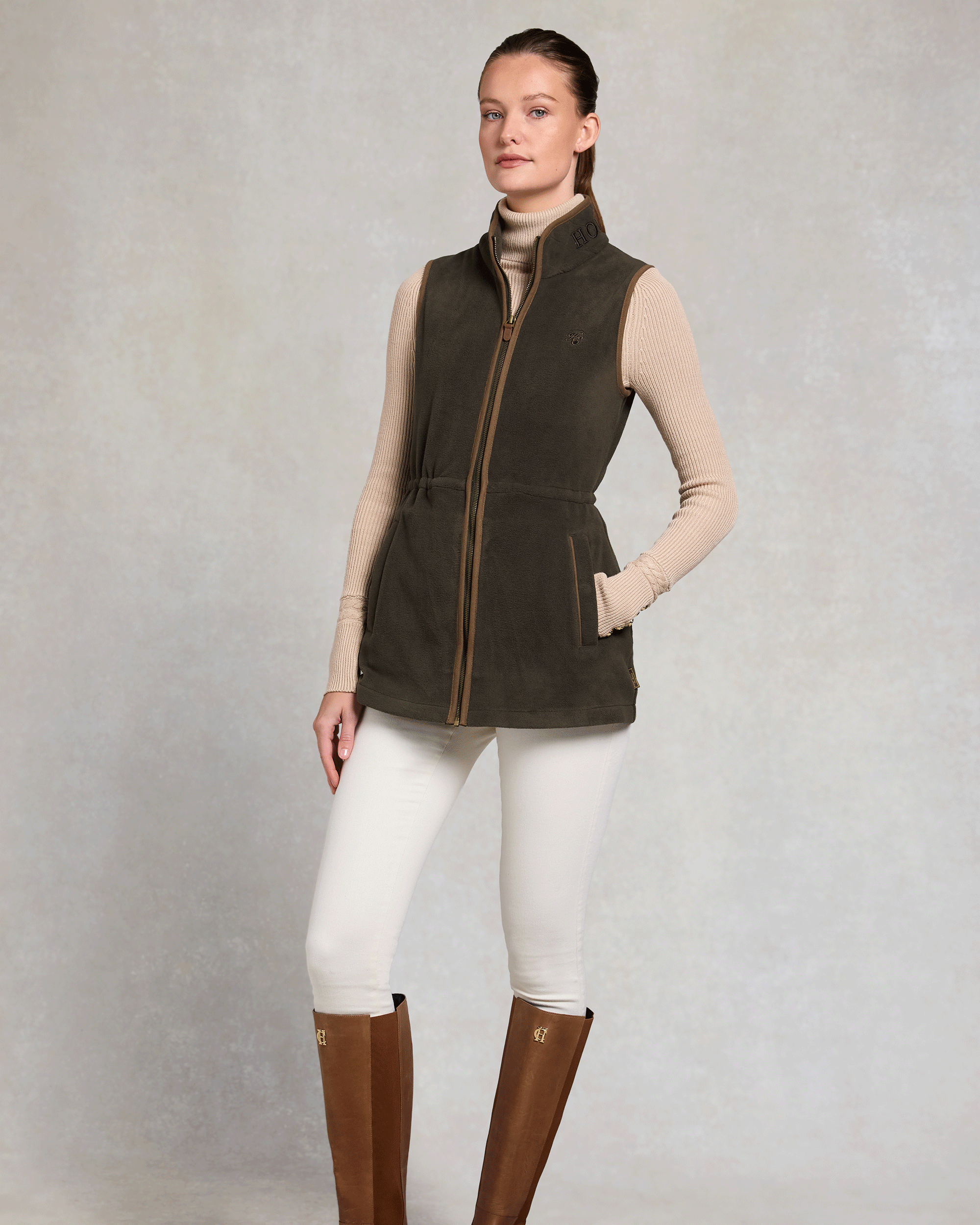 Holland Cooper Country Longline Fleece Gilet