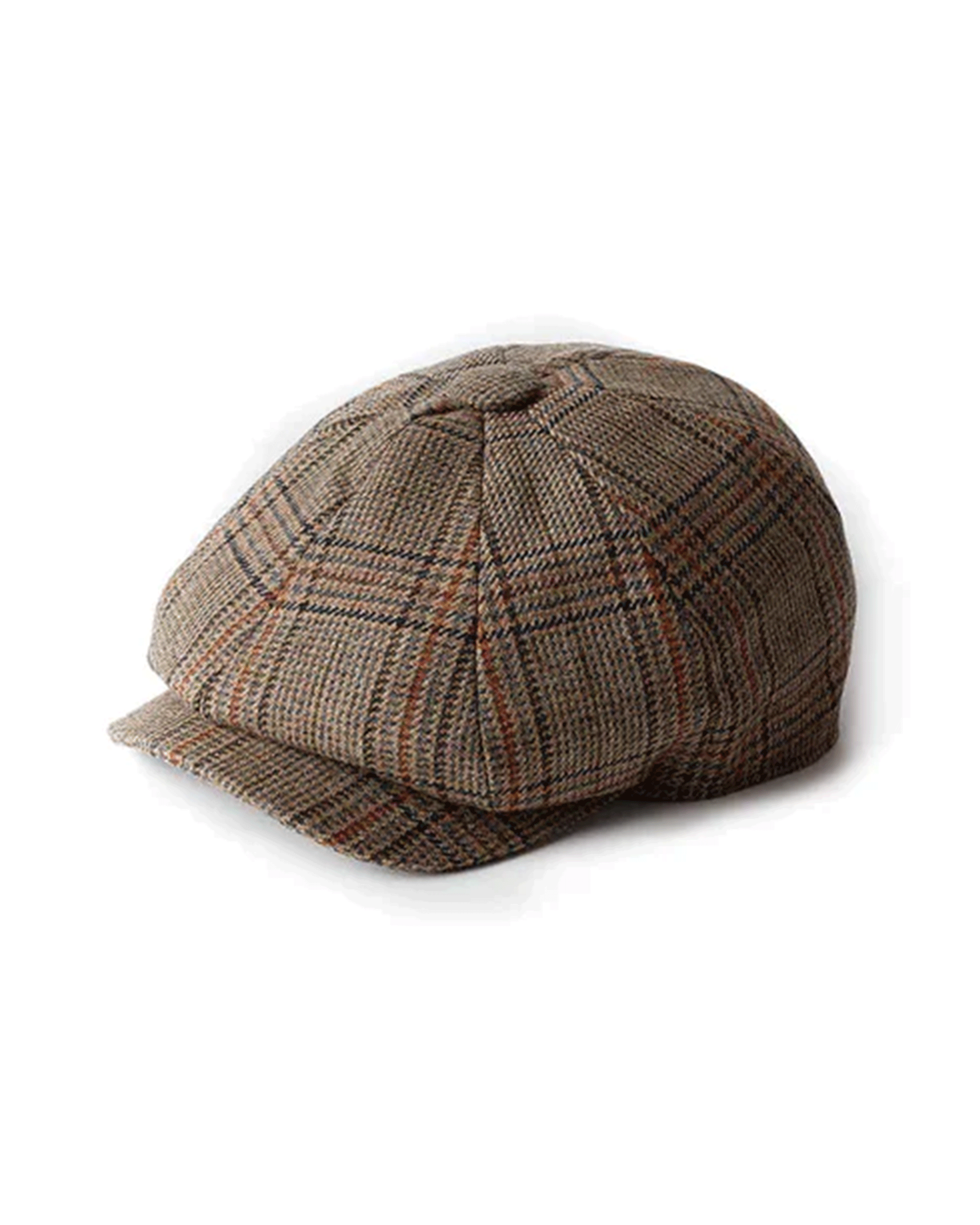 A Holland Cooper Baker Boy Cap in Bourbon Tweed