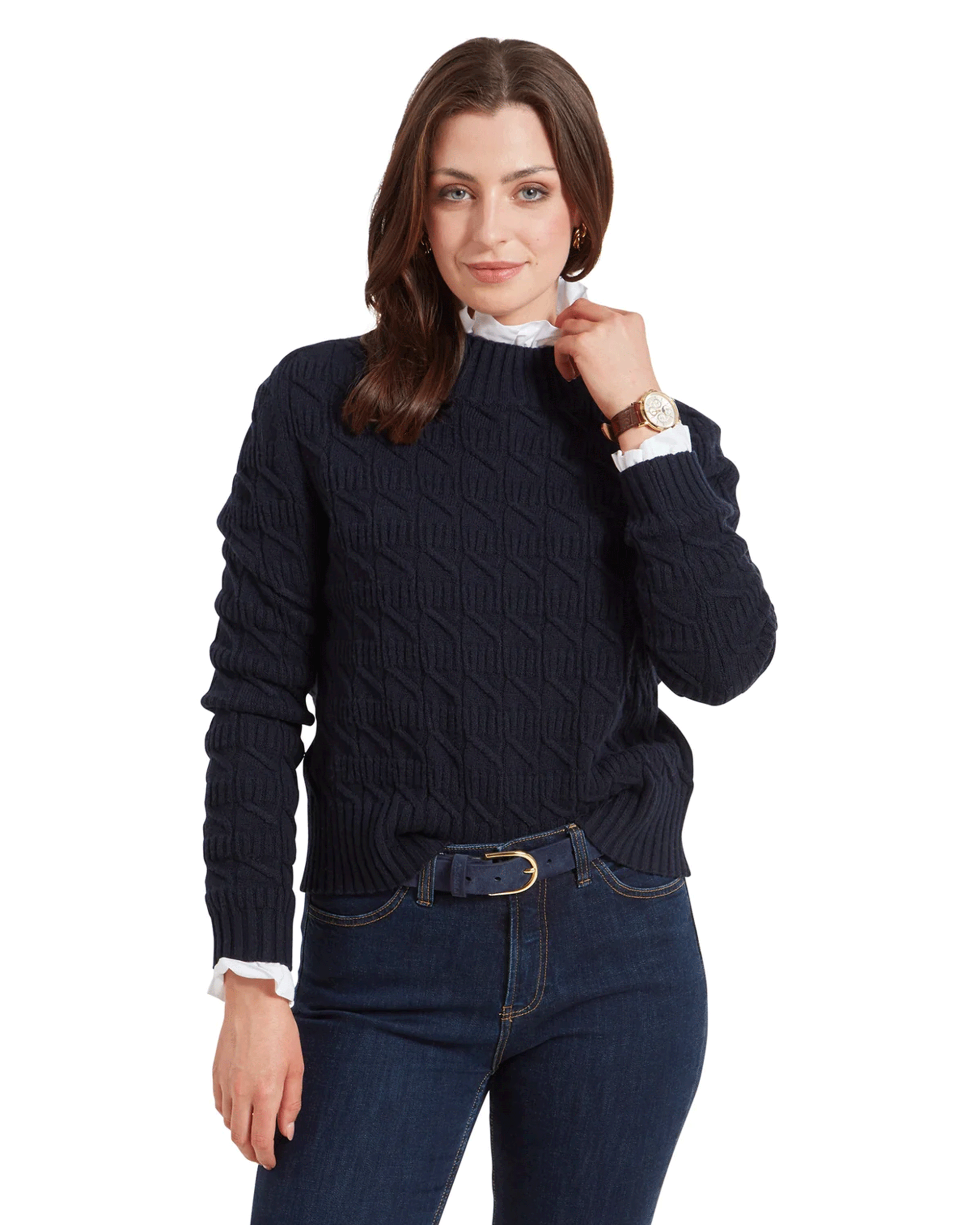 Schoffel Ladies Sandsend Cable Jumper