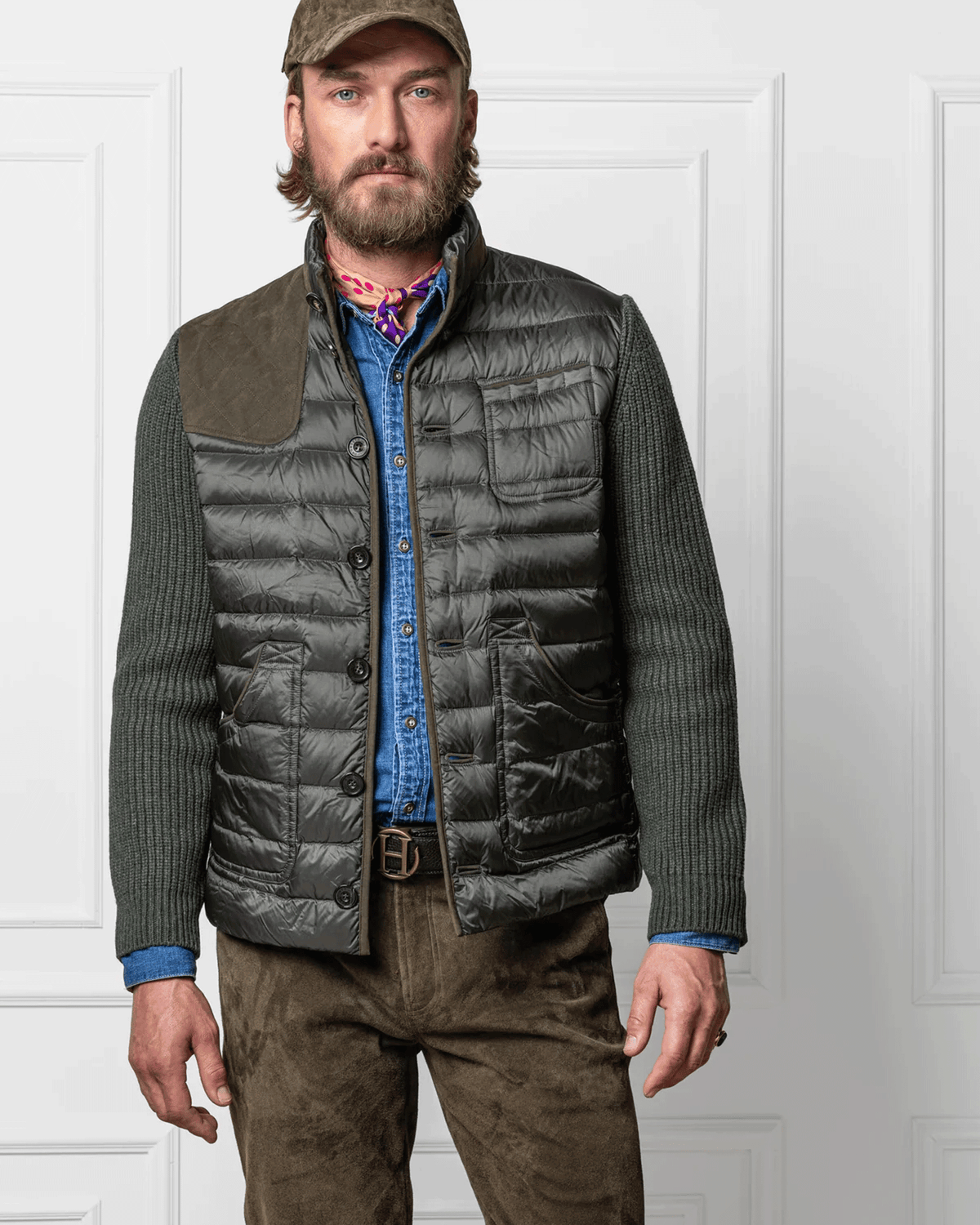 Habsburg Down Jacket Saxenegg with Knit Sleeves
