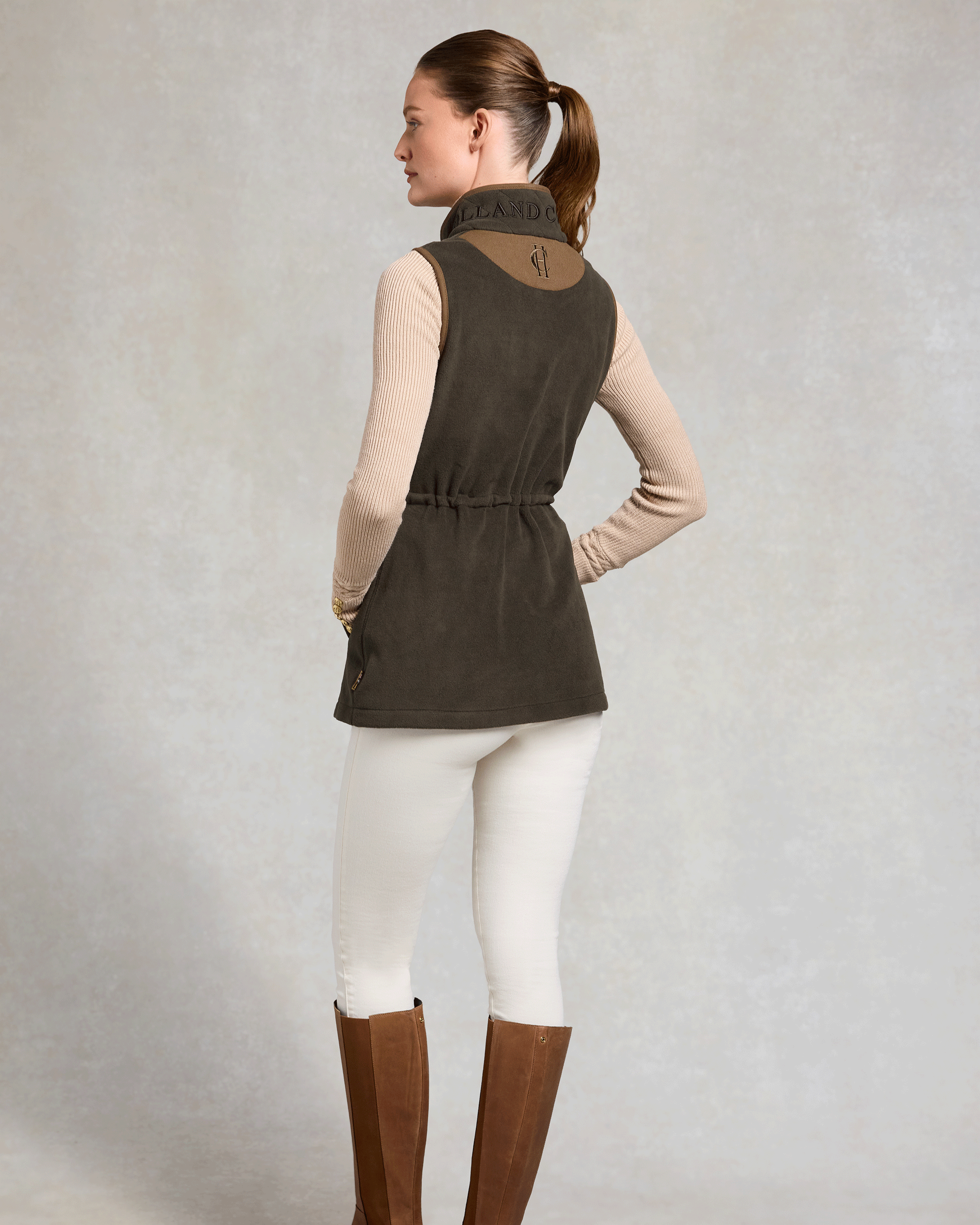 Holland Cooper Country Longline Fleece Gilet