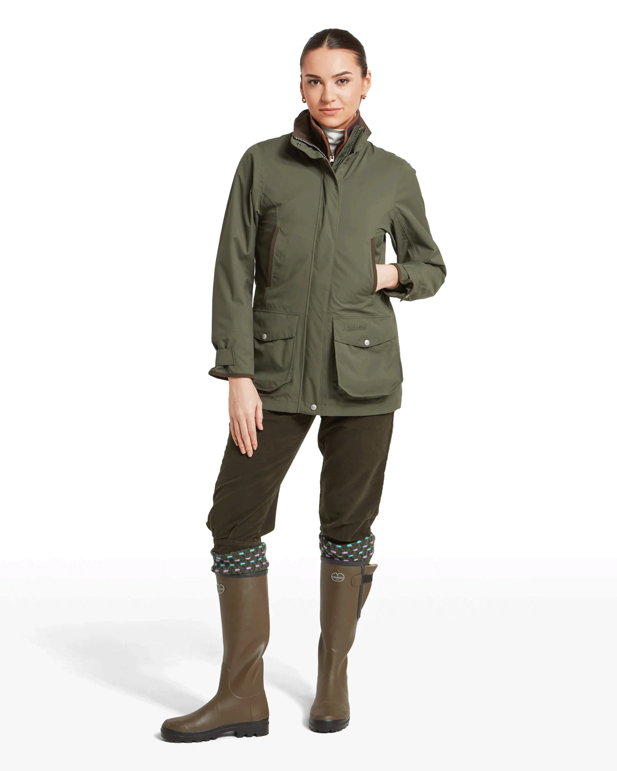 Schoffel Ladies Teal Ultralight Coat