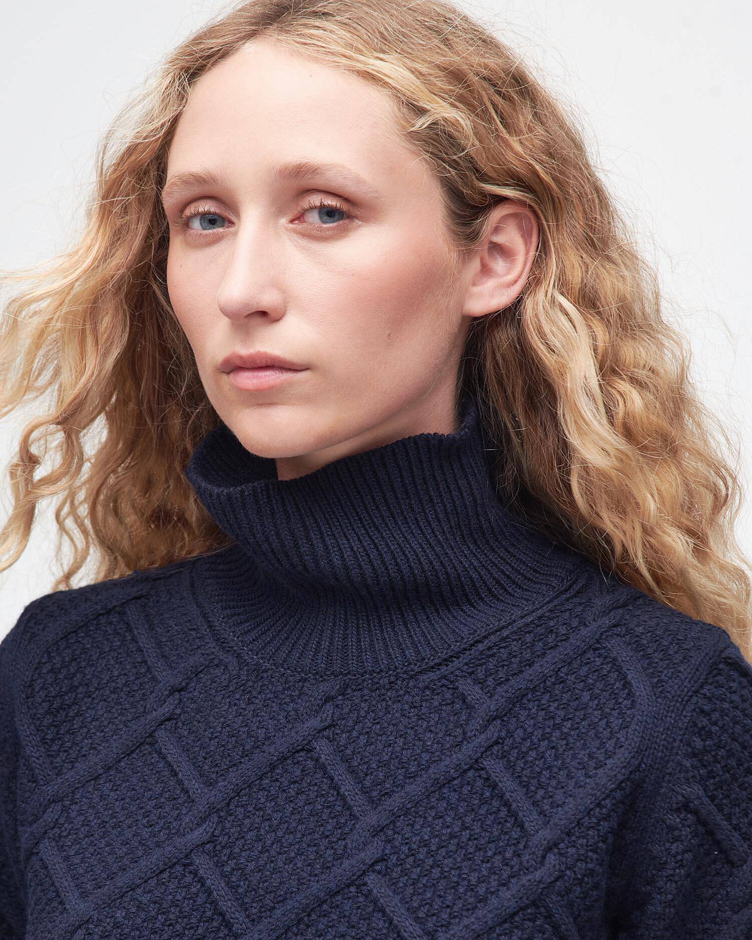 Barbour Burne Roll Neck Knitted Jumper