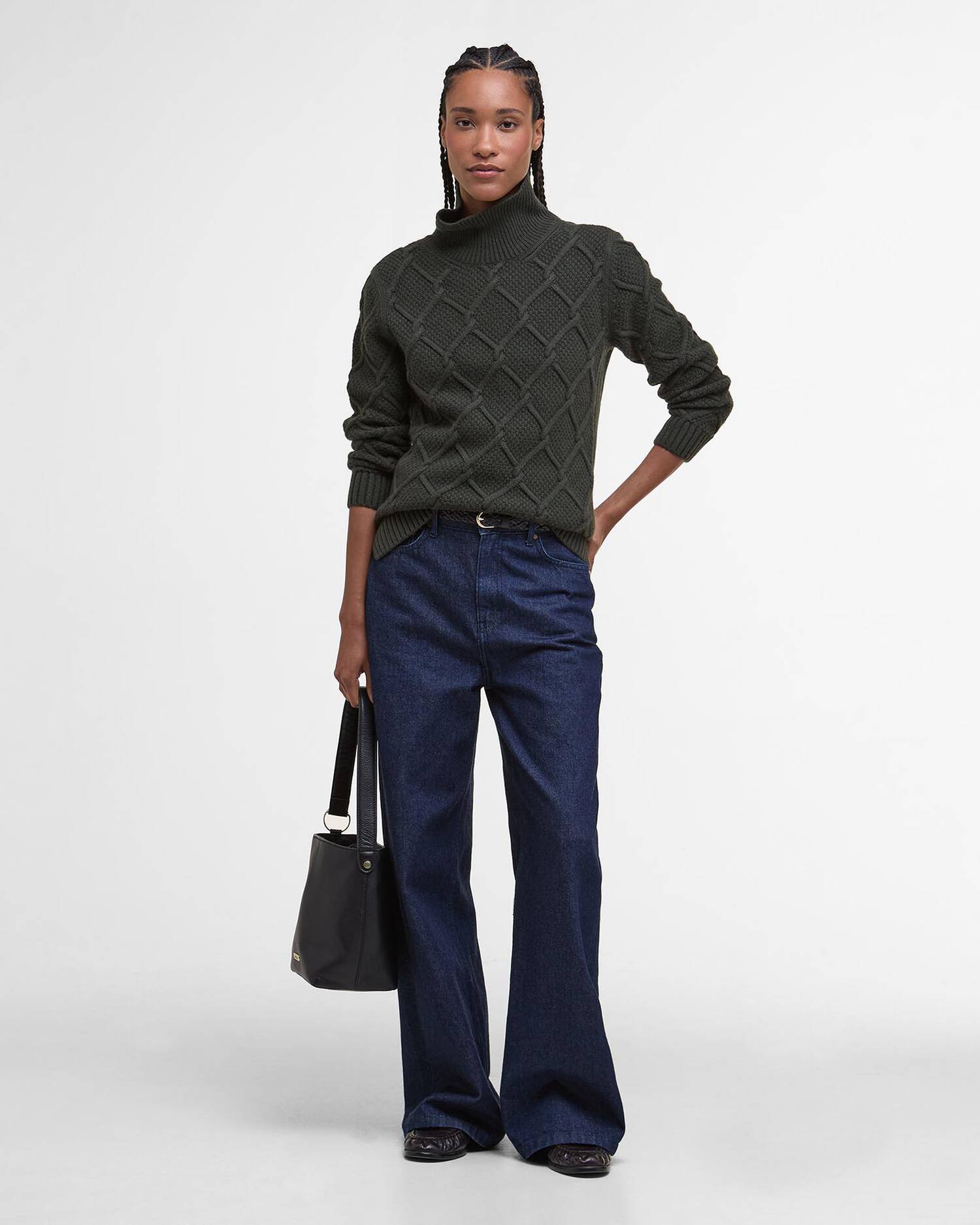 Barbour Burne Roll Neck Knitted Jumper