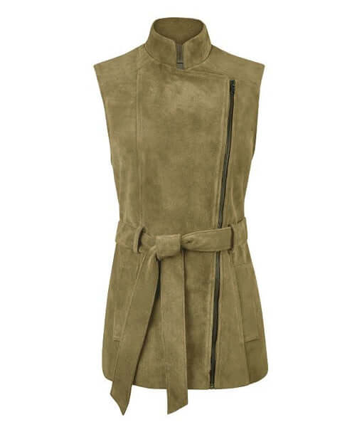 Troy Of London Belted Suede Gilet