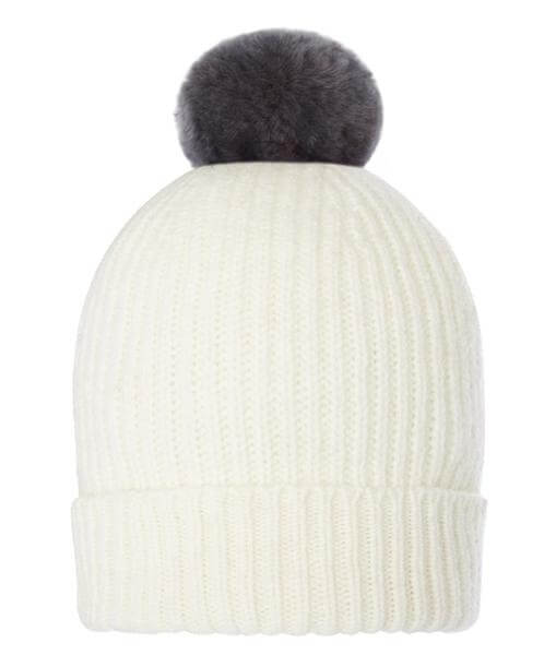 Troy London Cashmere PomPom Hat