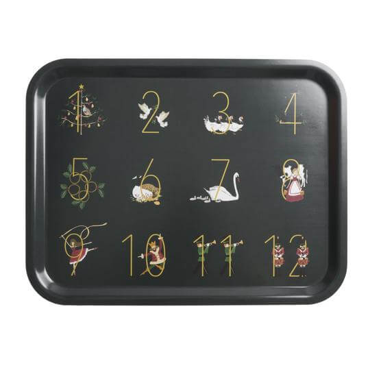 Partridge In A Pear Tree Large Printed Tray