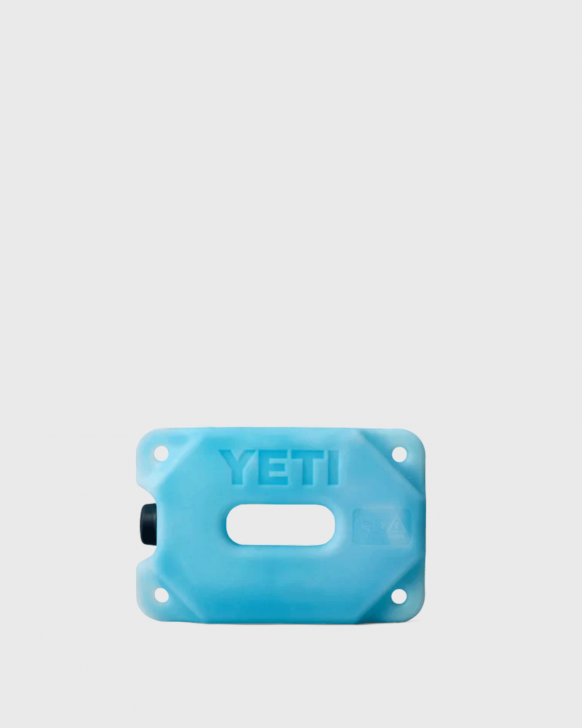 Blue Yeti ice block on grey background