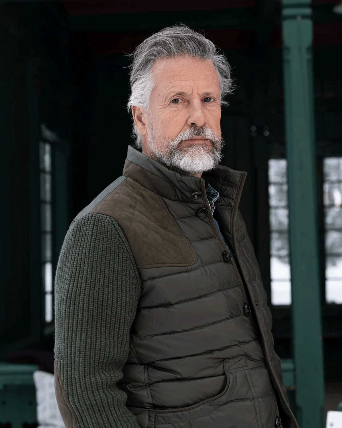 Habsburg Down Jacket Saxenegg with Knit Sleeves