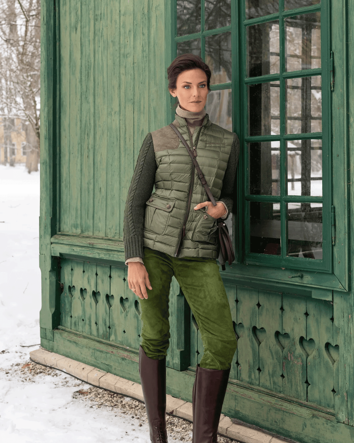 Habsburg Down Jacket Wartenburg with Knit Sleeves