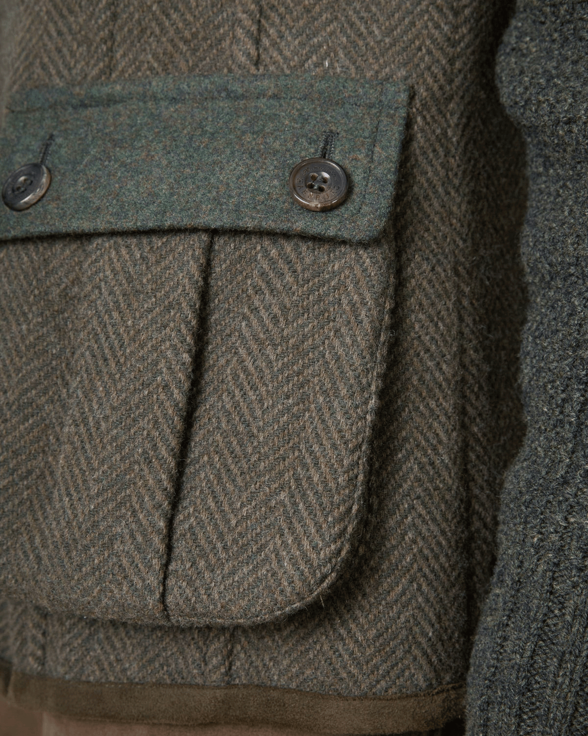 Habsburg Wool Jacket Cleo with Knit Sleeves