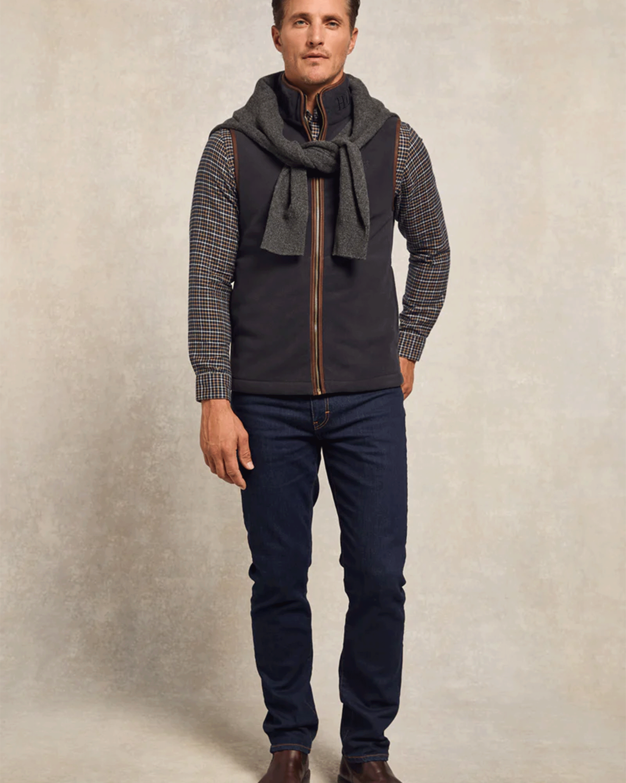Holland Cooper Mens Country Fleece Gilet