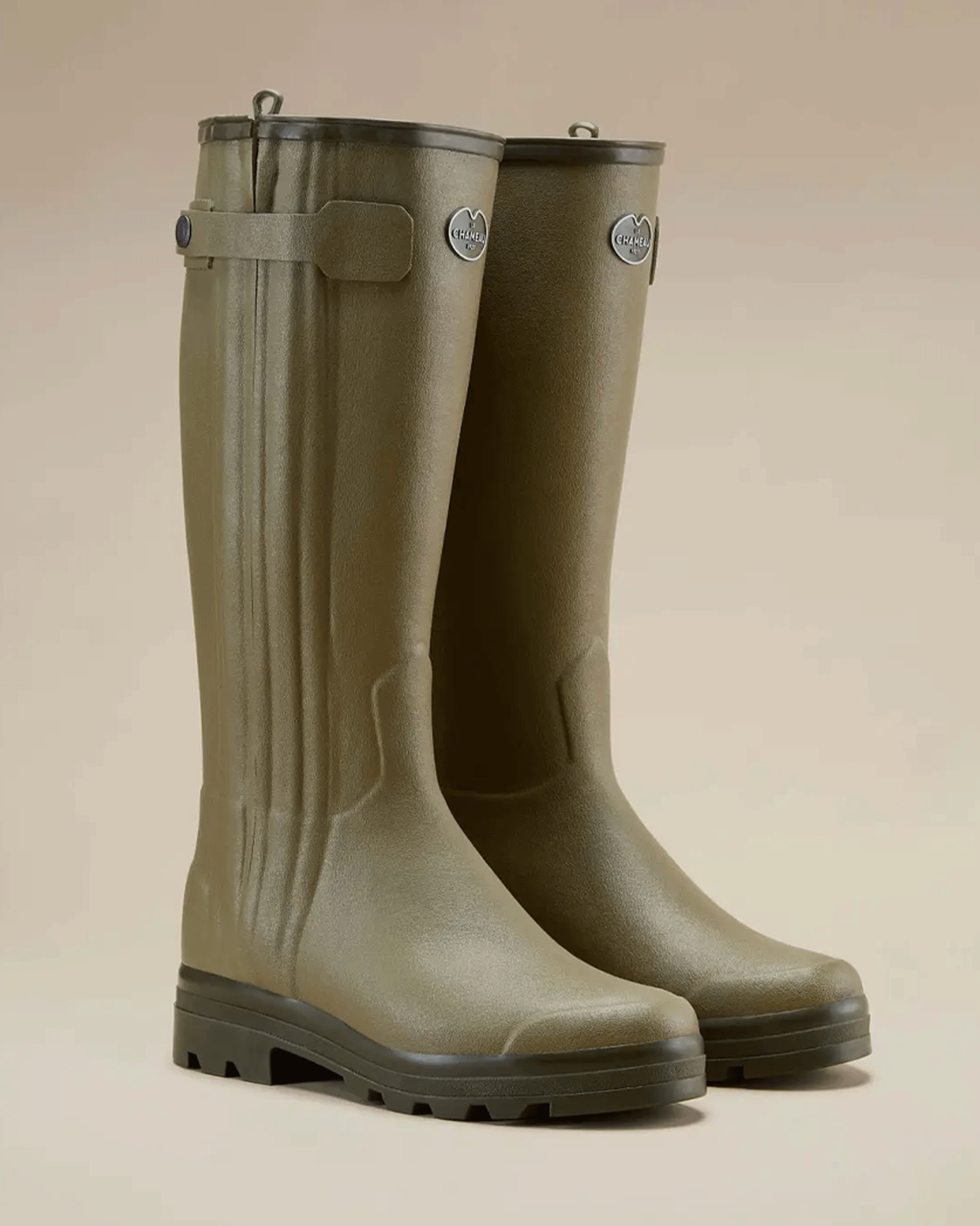 Le Chameau Men's Chasseur Leather Lined Wellington Boot