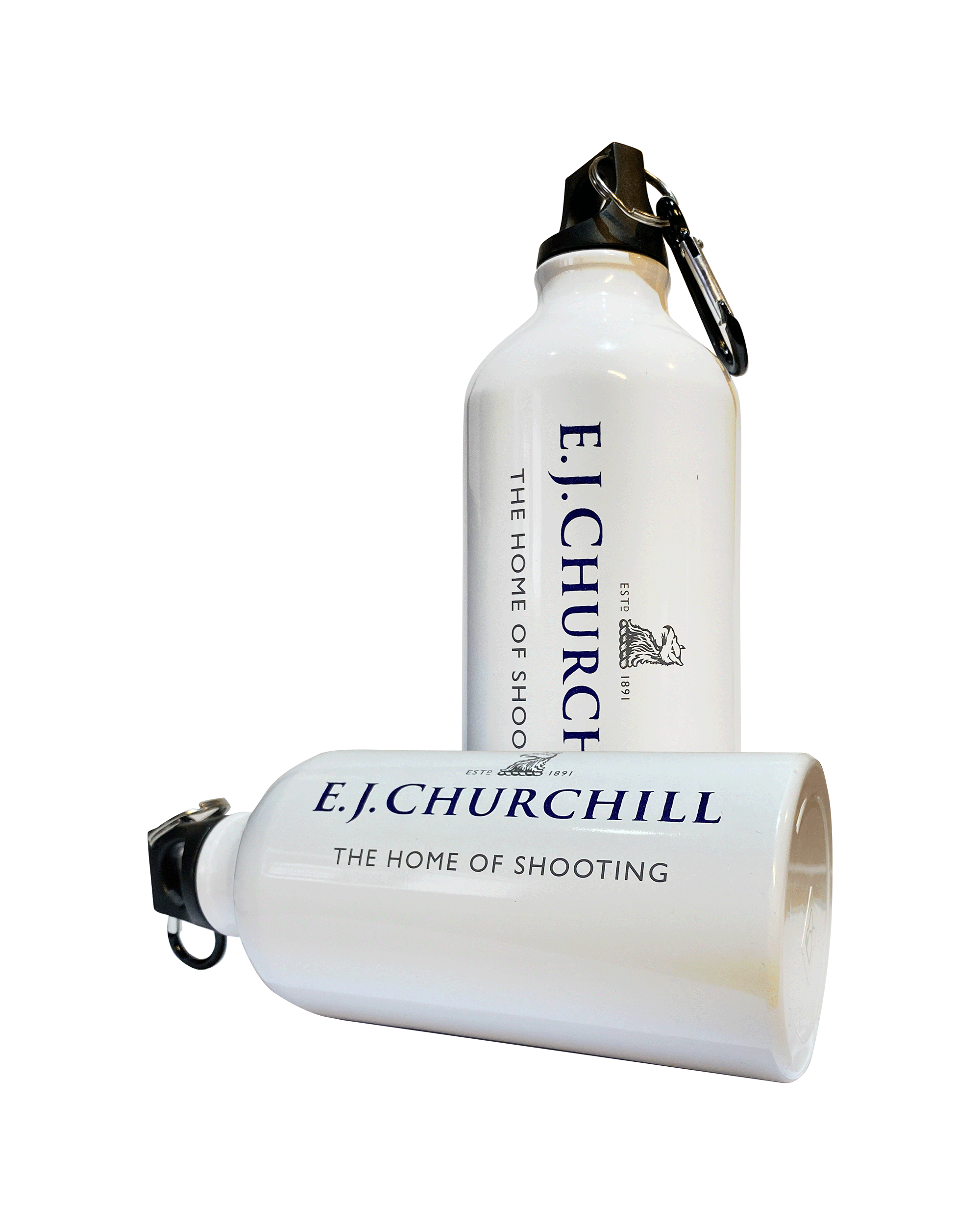E.J. Churchill White Aluminium Bottle