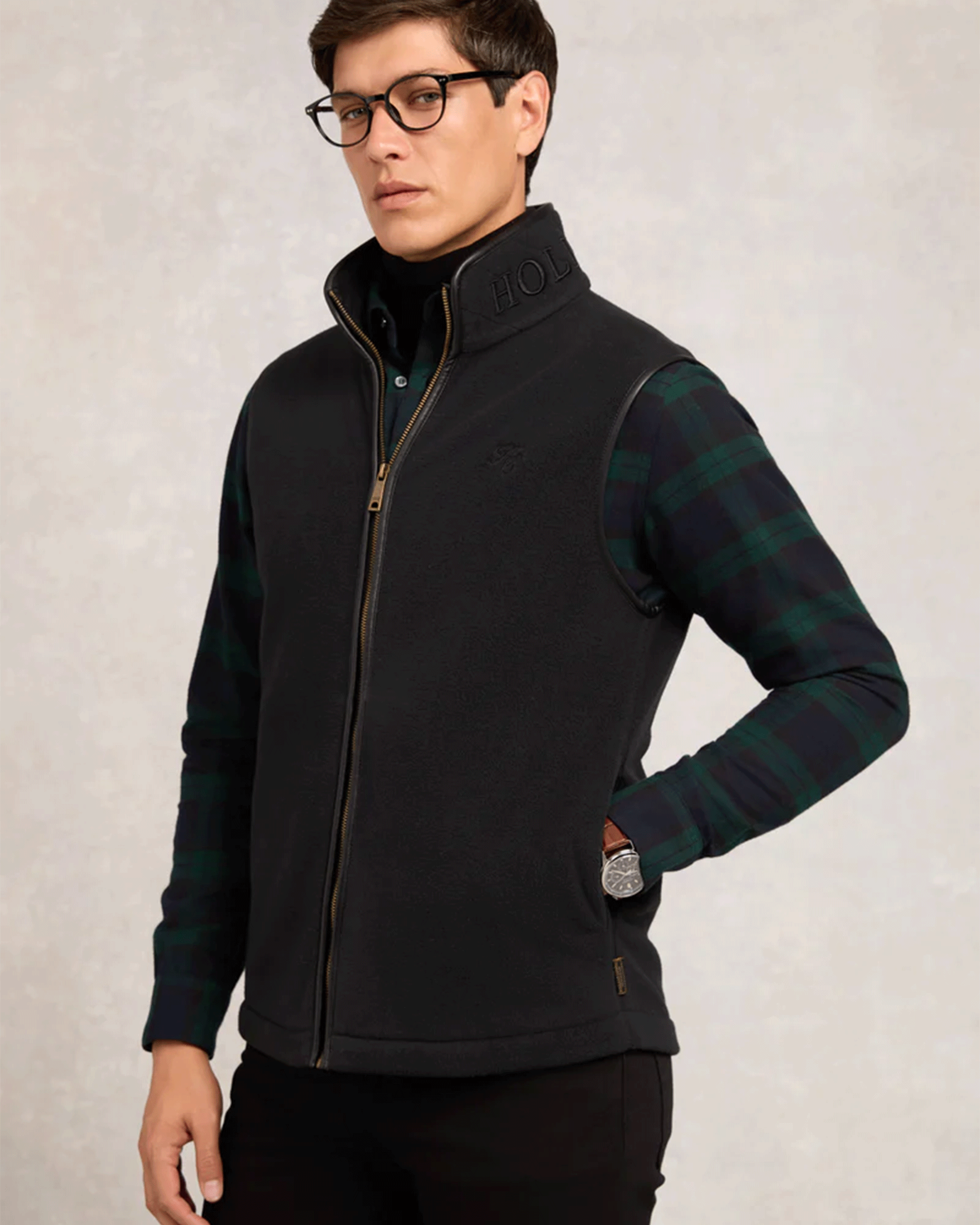 Holland Cooper Mens Country Fleece Gilet