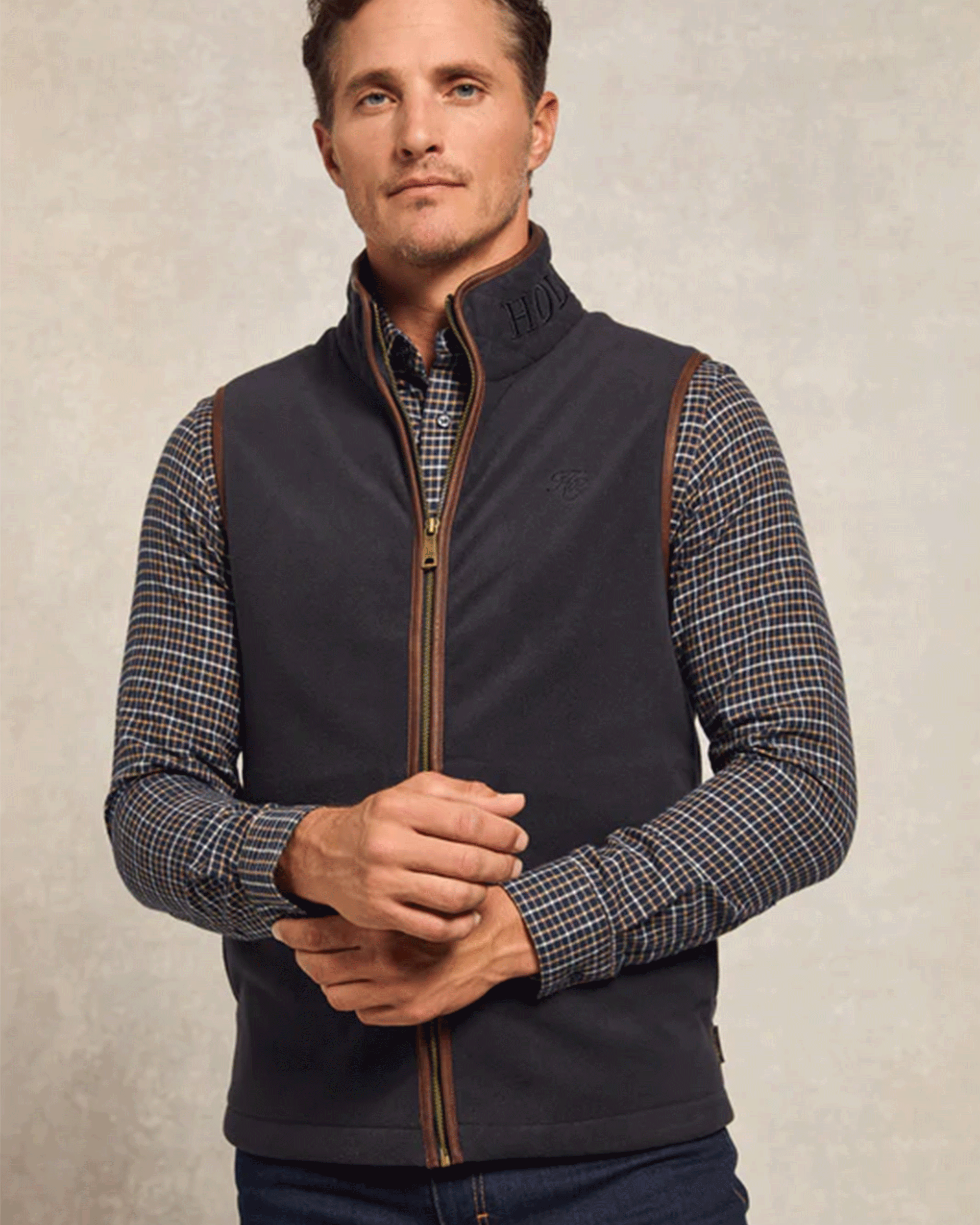 Holland Cooper Mens Country Fleece Gilet