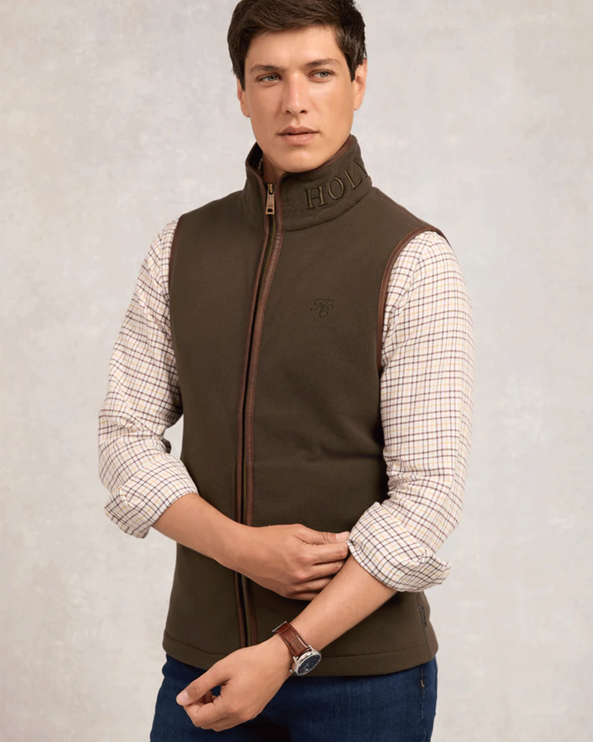 Holland Cooper Mens Country Fleece Gilet
