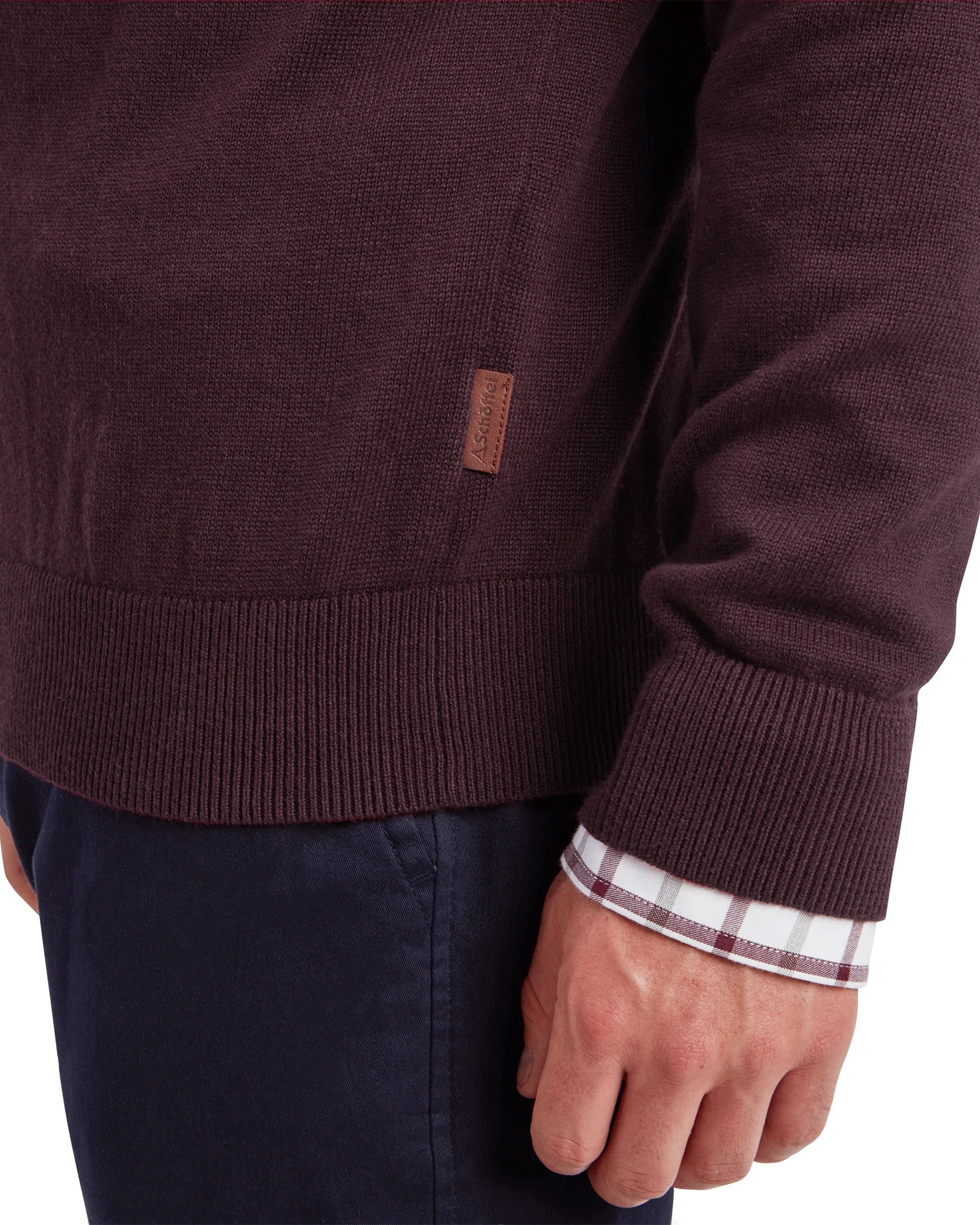 Schoffel Men's Calton Cotton Cashmere 1/4 Zip