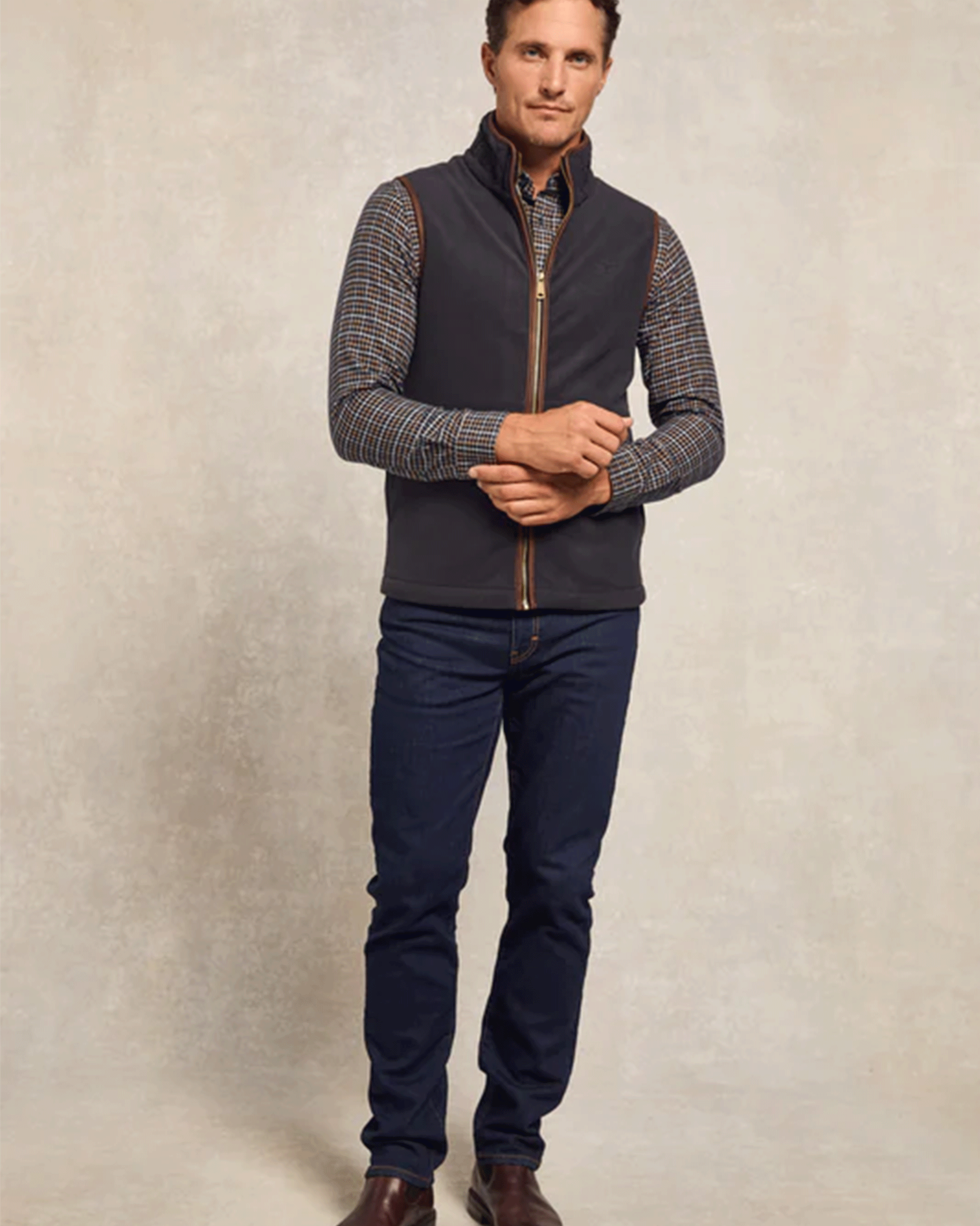 Holland Cooper Mens Country Fleece Gilet