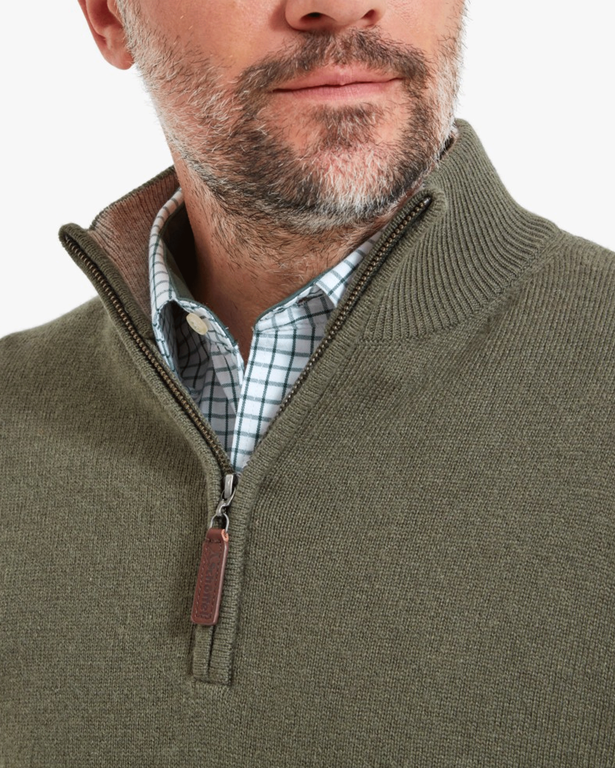 Schoffel Men's Lewis Lambswool 1/4 Zip Jumper