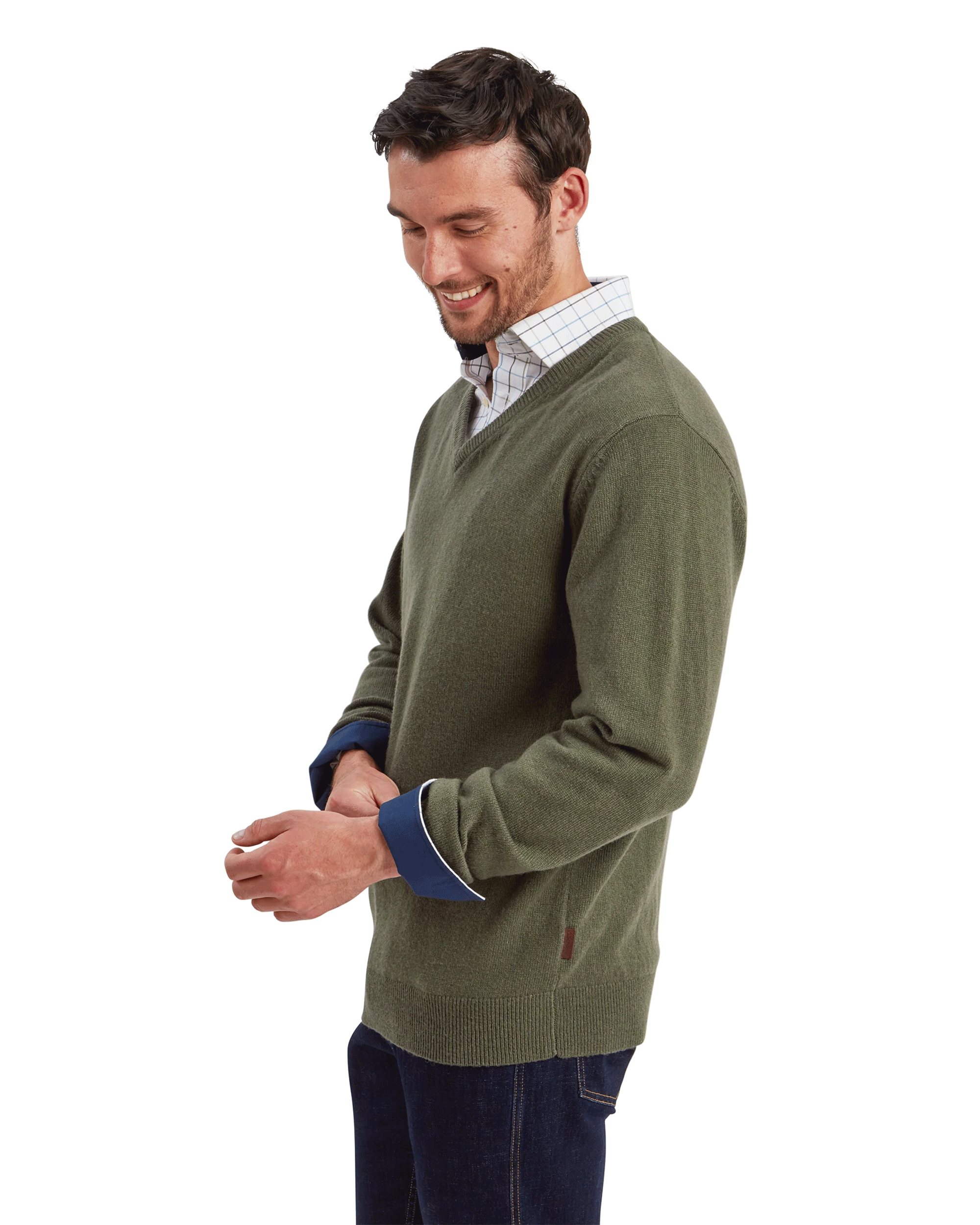 Schoffel Men's Lewis Lambswool V Neck Jumper