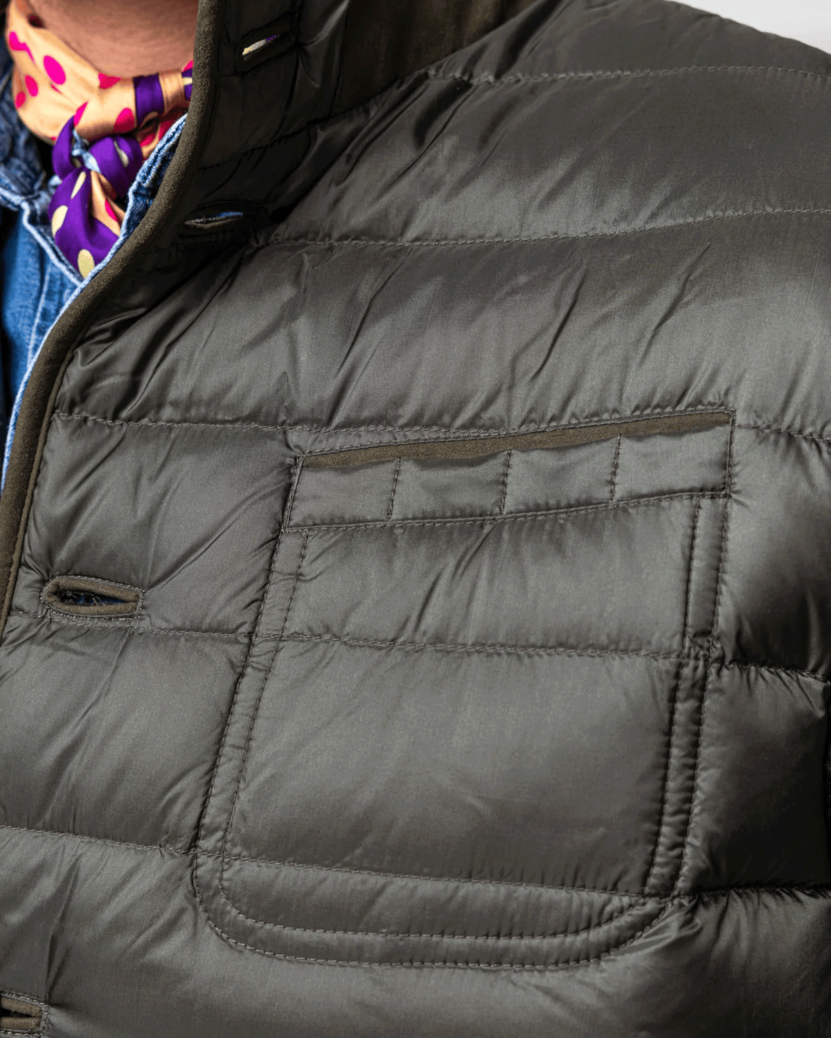 Habsburg Down Jacket Saxenegg with Knit Sleeves