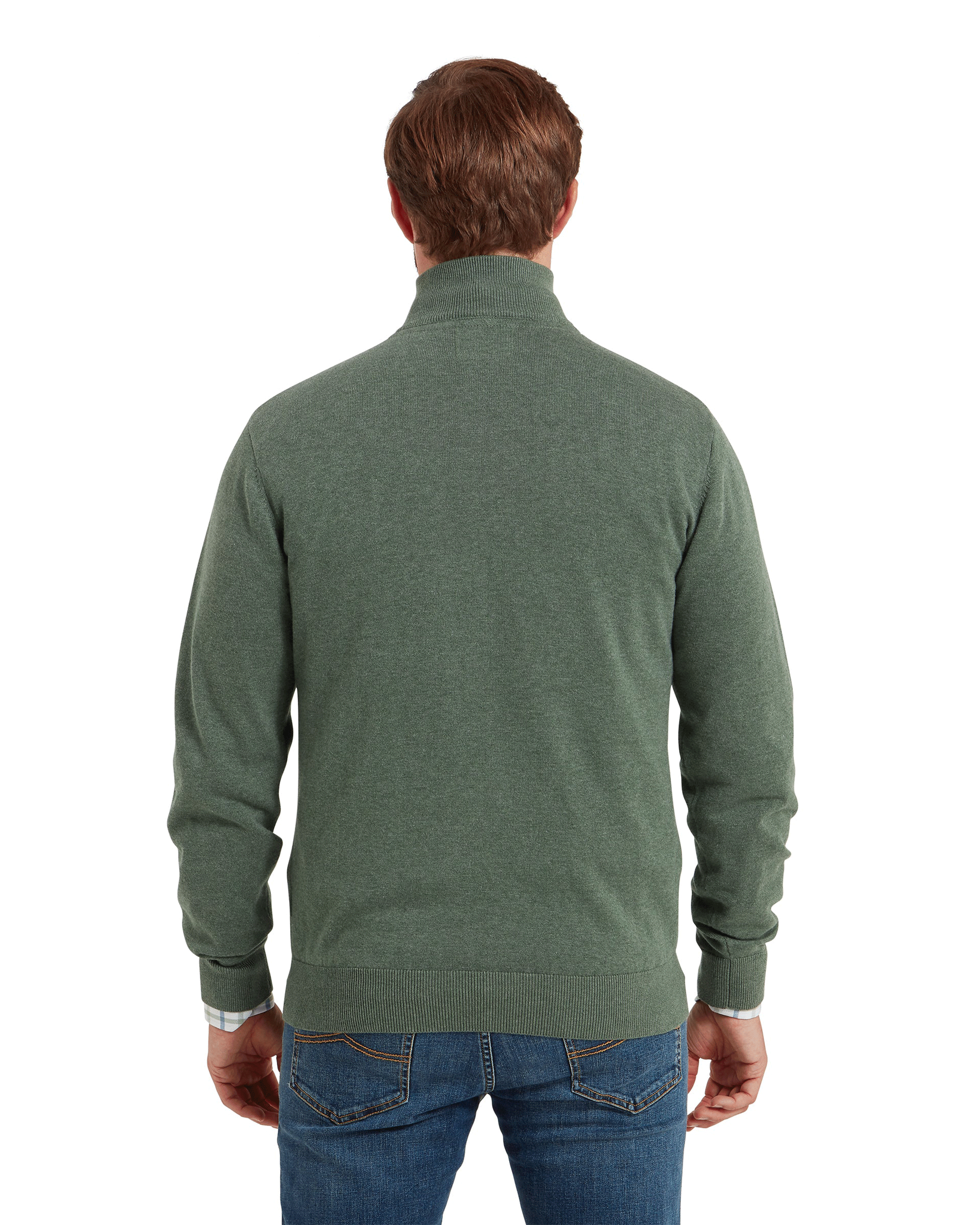Schoffel Men's Porthmeor Pima Cotton 1/4 Zip Jumper