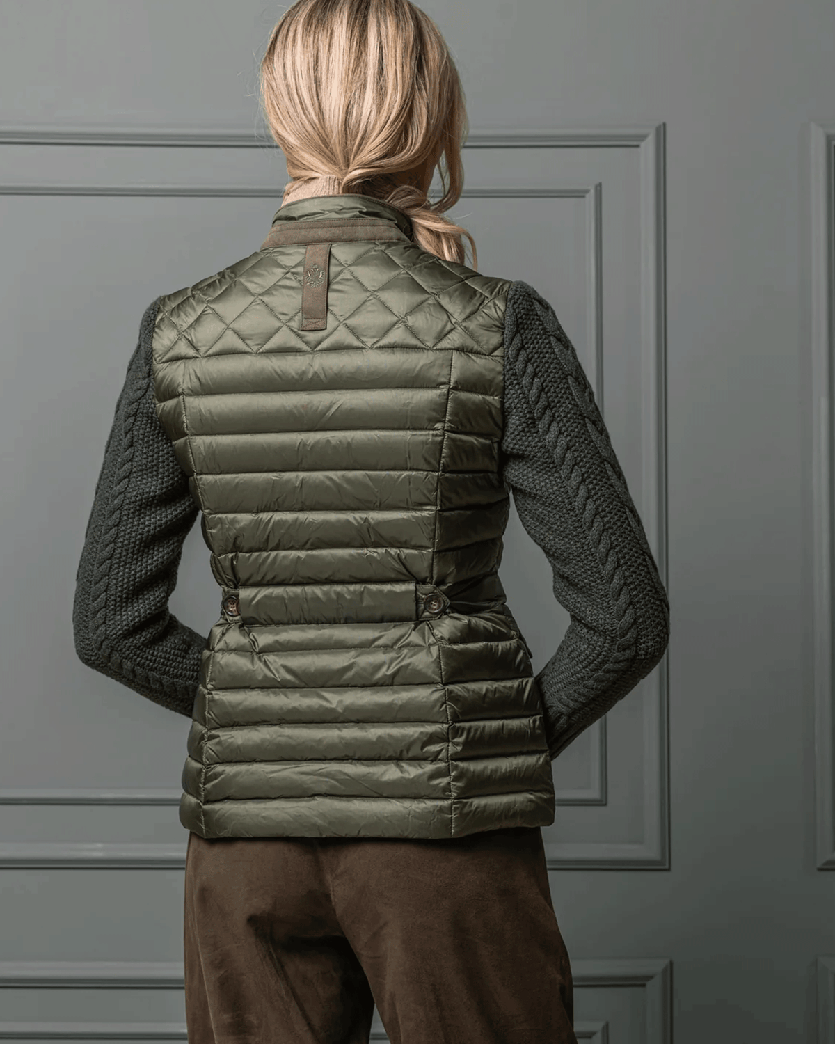 Habsburg Down Jacket Wartenburg with Knit Sleeves