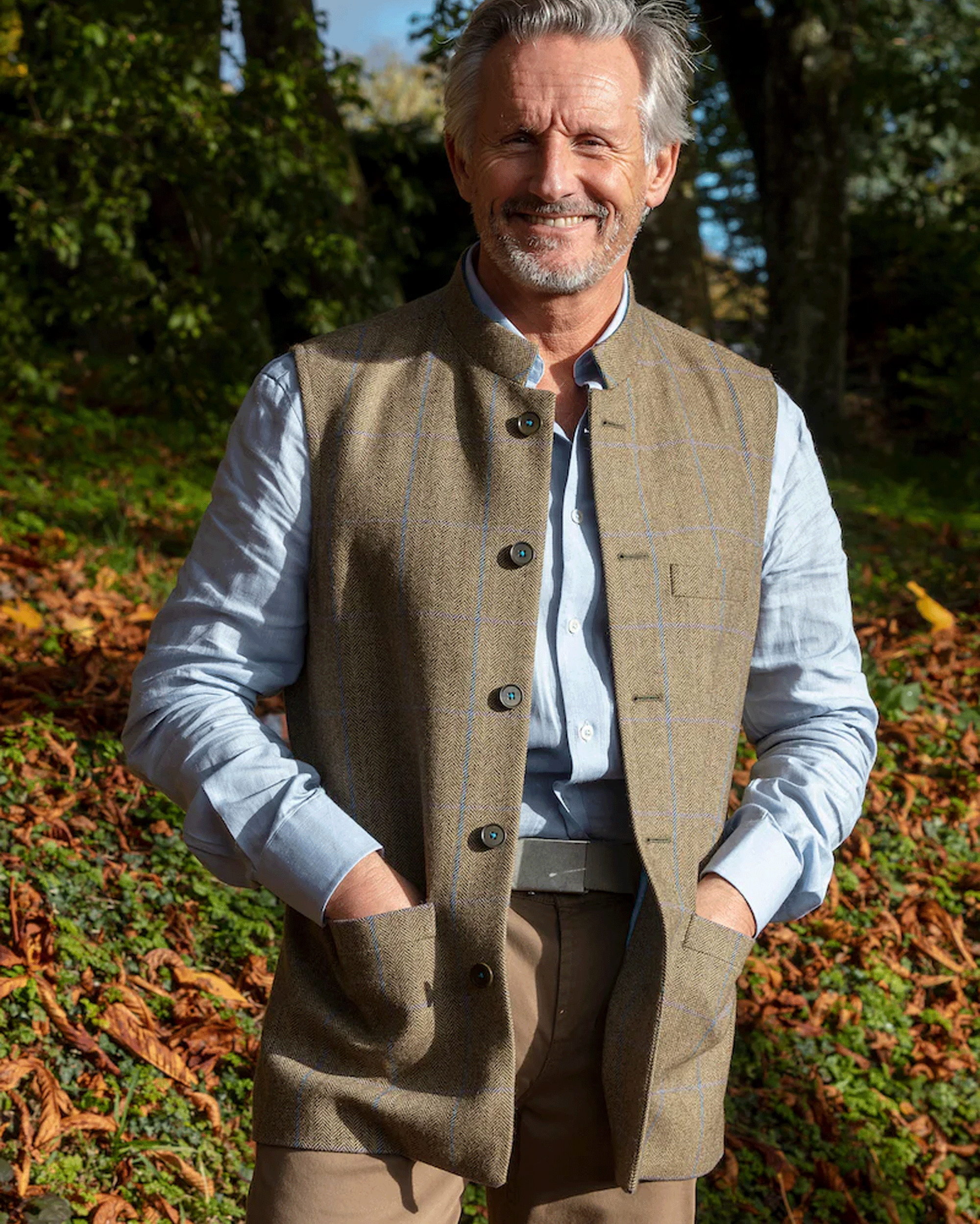 Jax Tweed Nehru Gilet