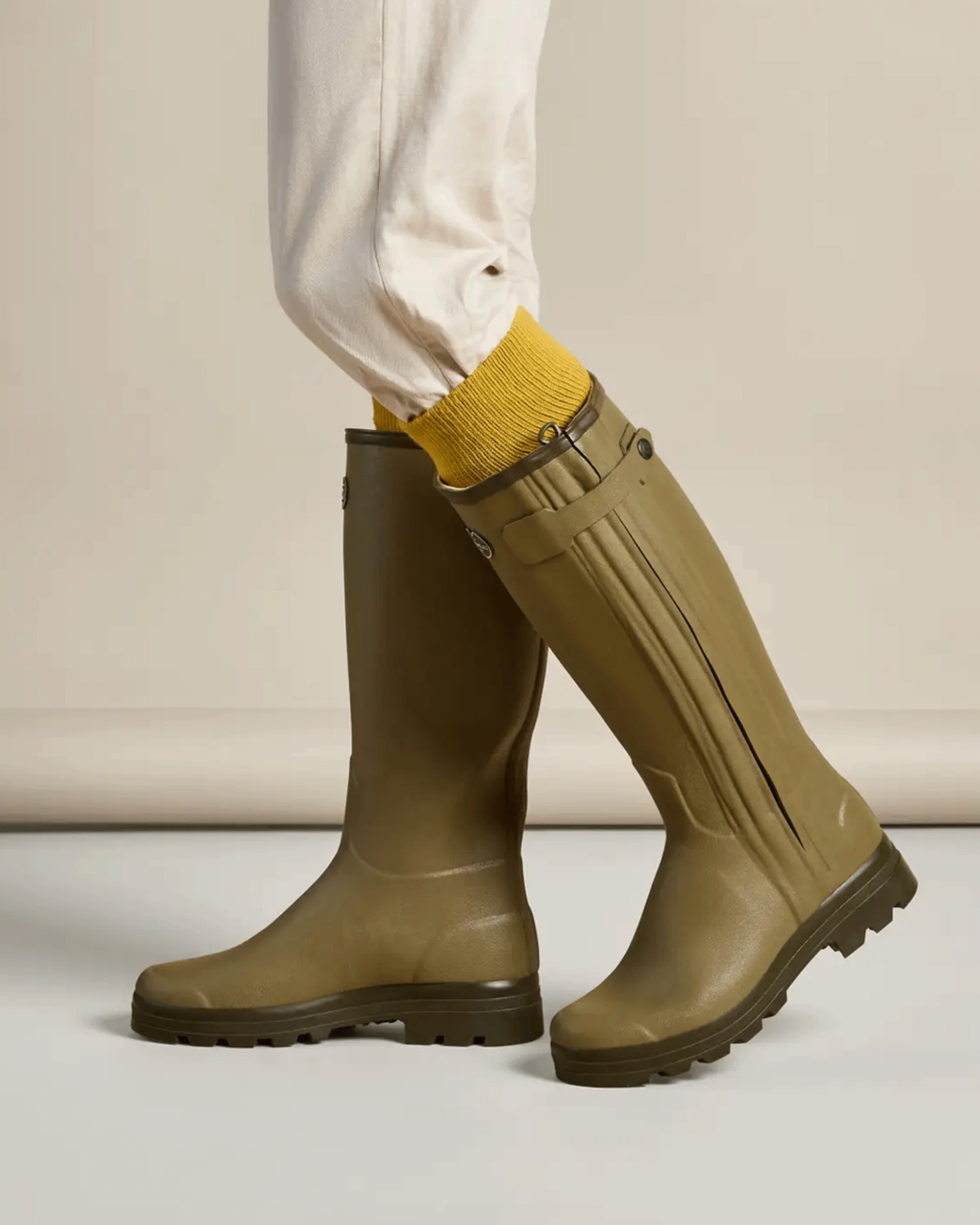 Le Chameau Men's Chasseur Leather Lined Wellington Boot