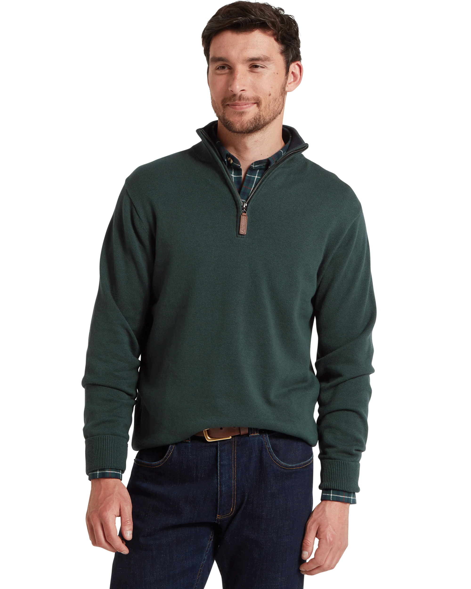 Schoffel Men's Calton Cotton Cashmere 1/4 Zip