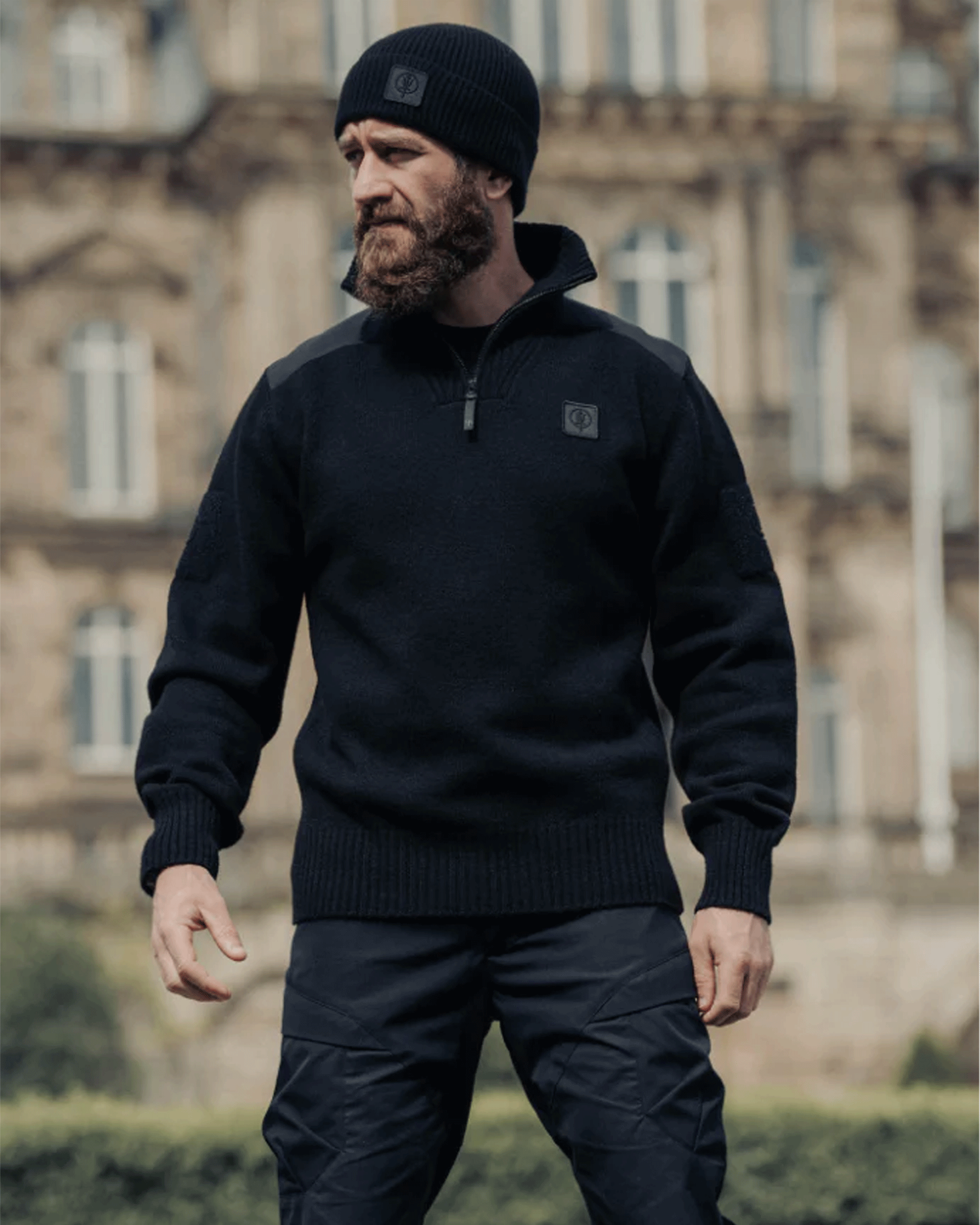 ThruDark HeriTech Funnel Neck Jumper