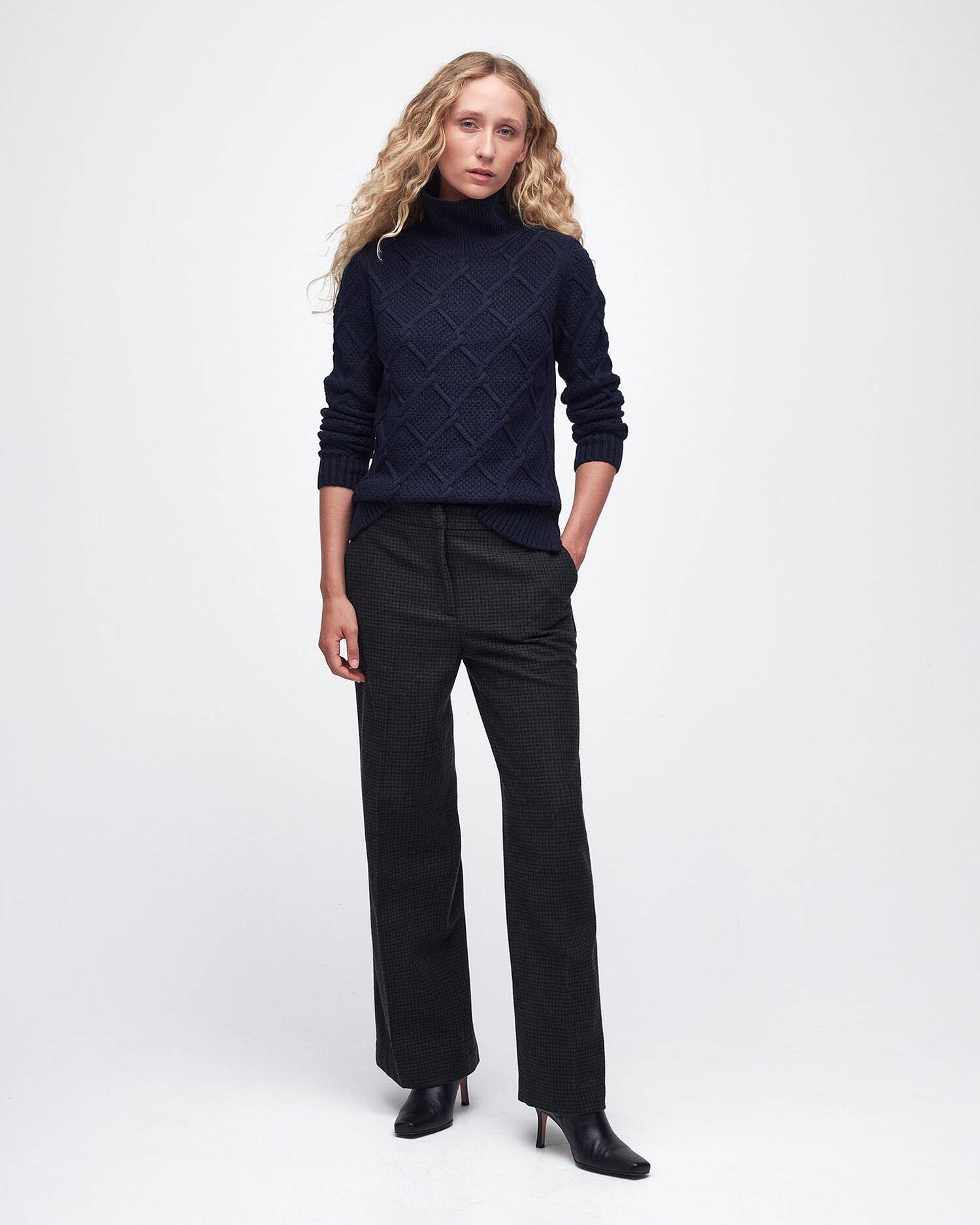 Barbour Burne Roll Neck Knitted Jumper