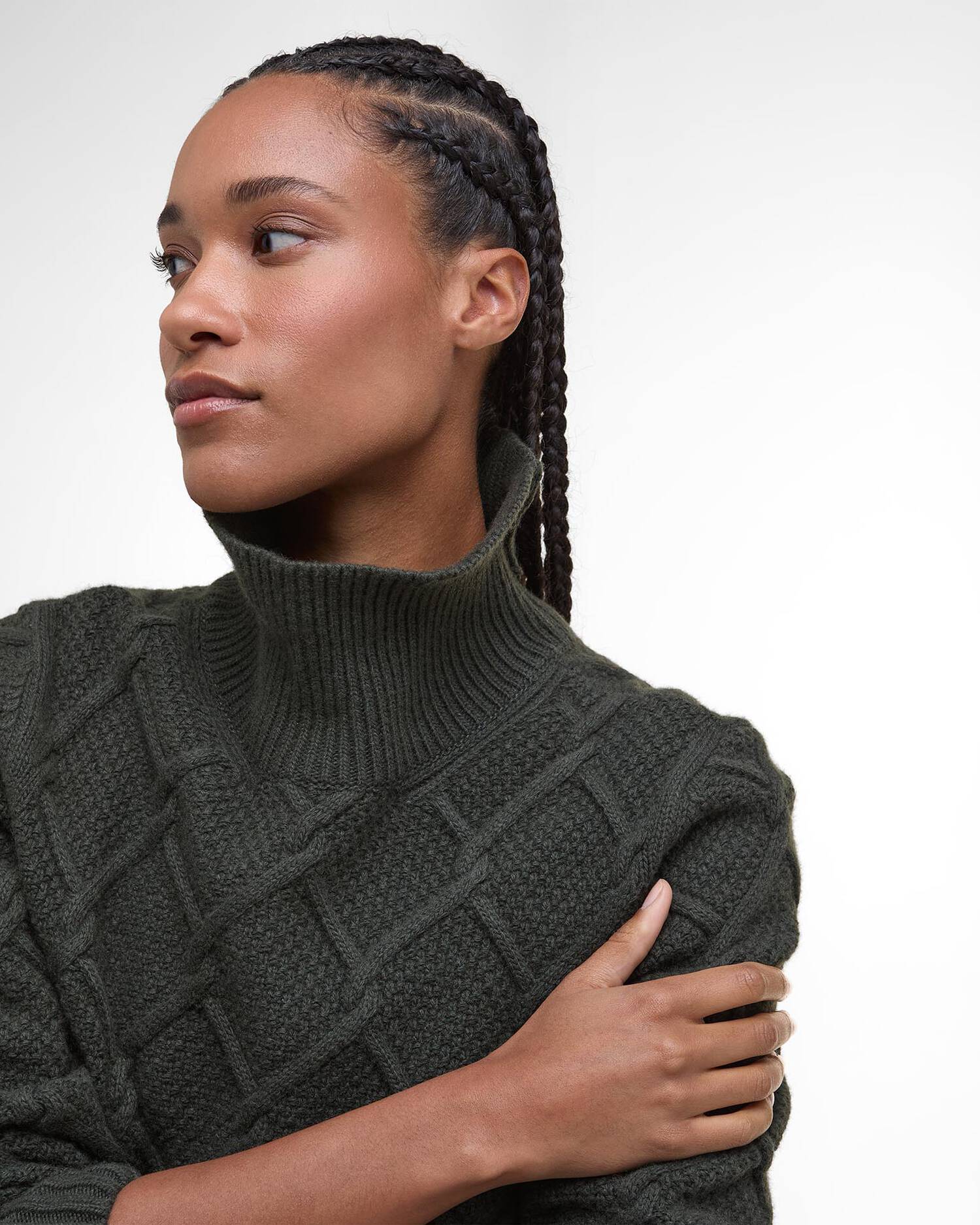 Barbour Burne Roll Neck Knitted Jumper