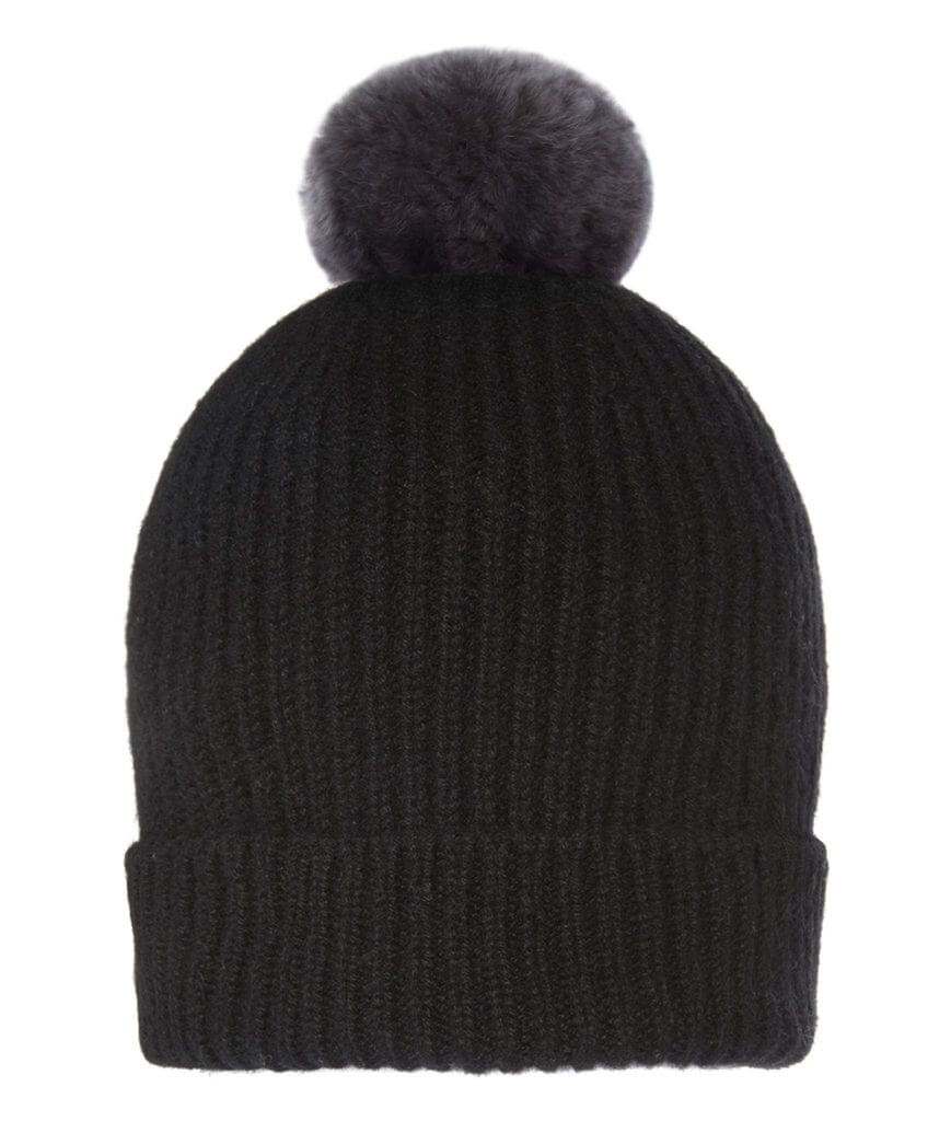 Troy London Cashmere PomPom Hat
