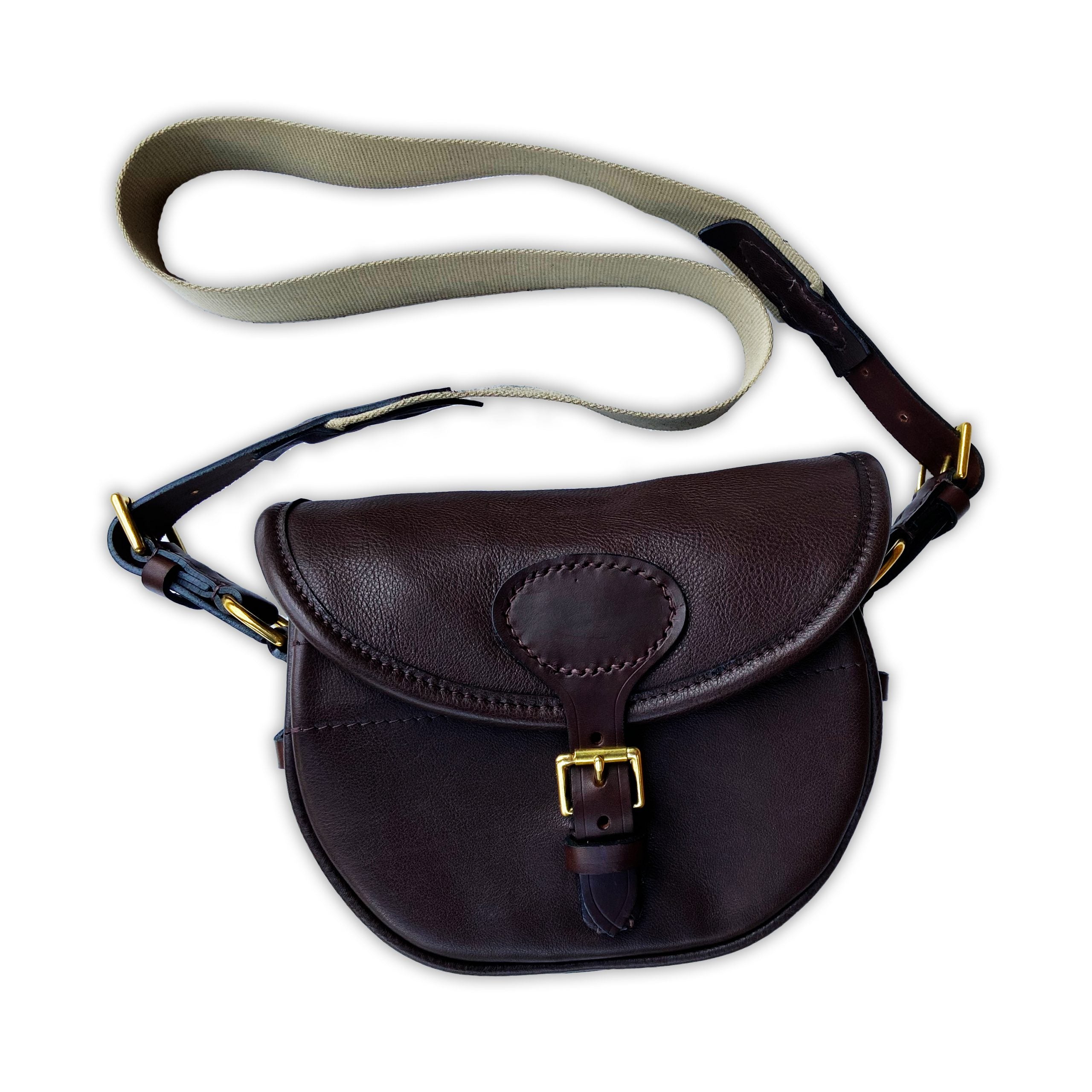 E.J. Churchill Havana Soft Brown Leather Cartridge Bag 150