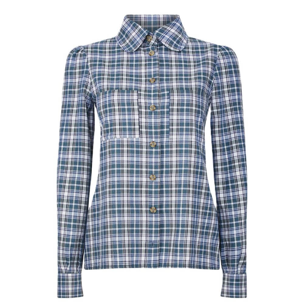 Troy Of London The Round Collared Check Shirt