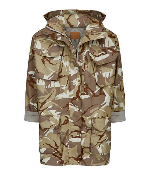 Troy Of London Unisex Jacket In Camo