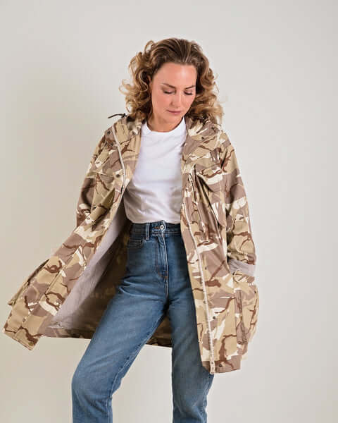 Troy Of London Unisex Jacket In Camo