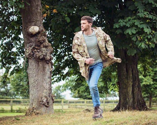 Troy Of London Unisex Jacket In Camo
