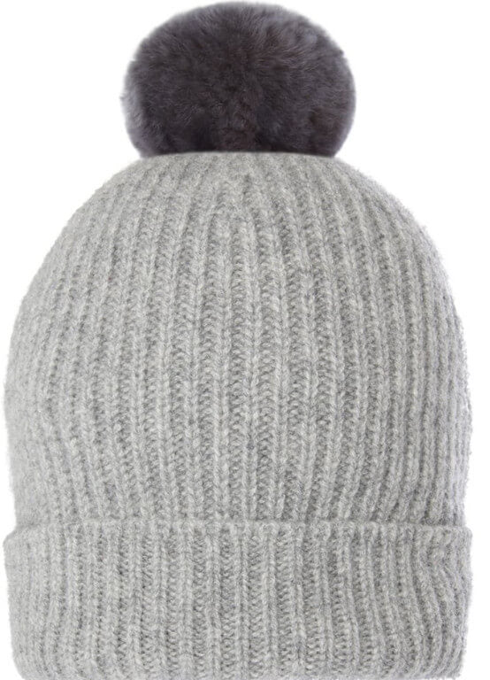 Troy London Cashmere PomPom Hat